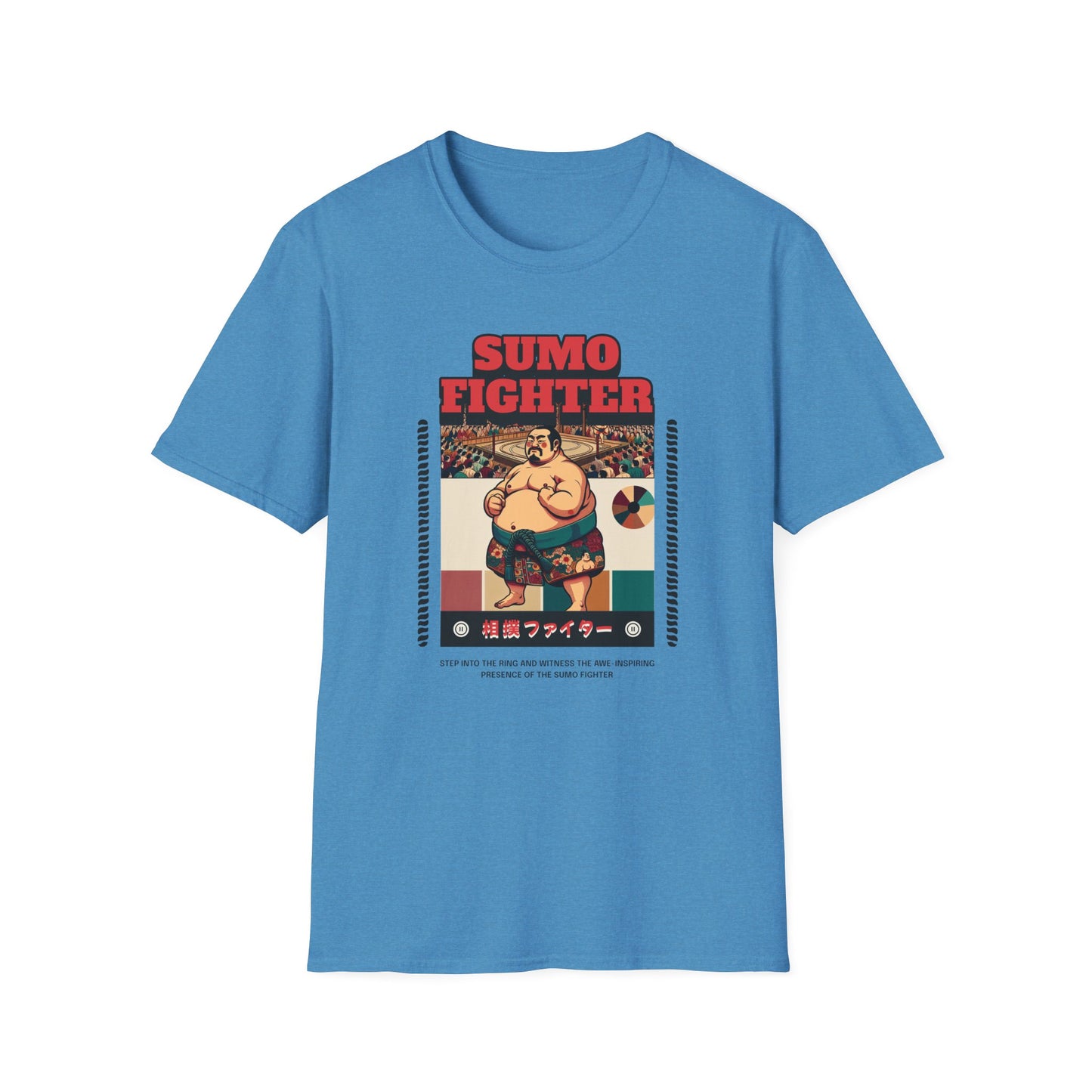 Sumo Fighter Graphic Tee | Fun Unisex T-Shirt for Sports Fans, Unique Gift, Casual Style, Anime Lovers, Vintage Aesthetic