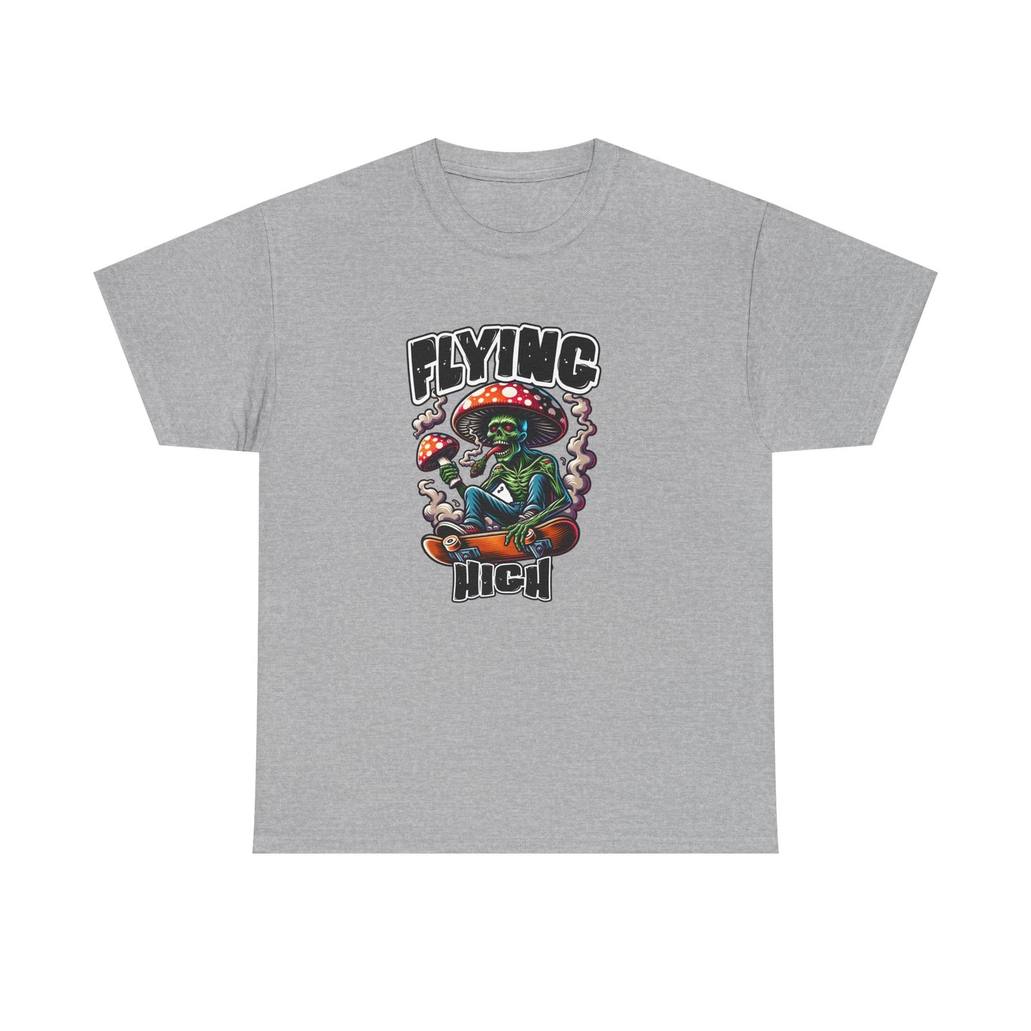 Flying High Unisex Cotton Tee, Psychedelic Shirt, Casual Wear, Gift for Stoners, Retro Fashion, Fun Graphic T-Shirt