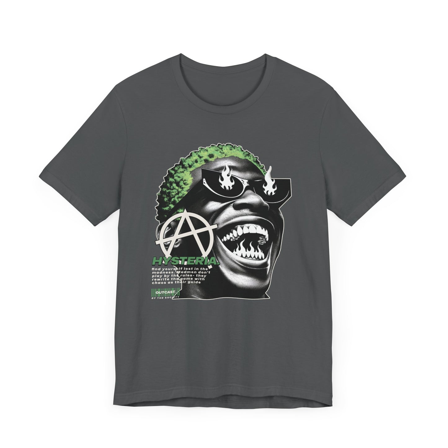 Bold Graphic Tee, Edgy Streetwear Shirt, Urban Casual Wear, Unisex Fashion Top, Gift for Music Lovers, Distinctive Artwork Tee