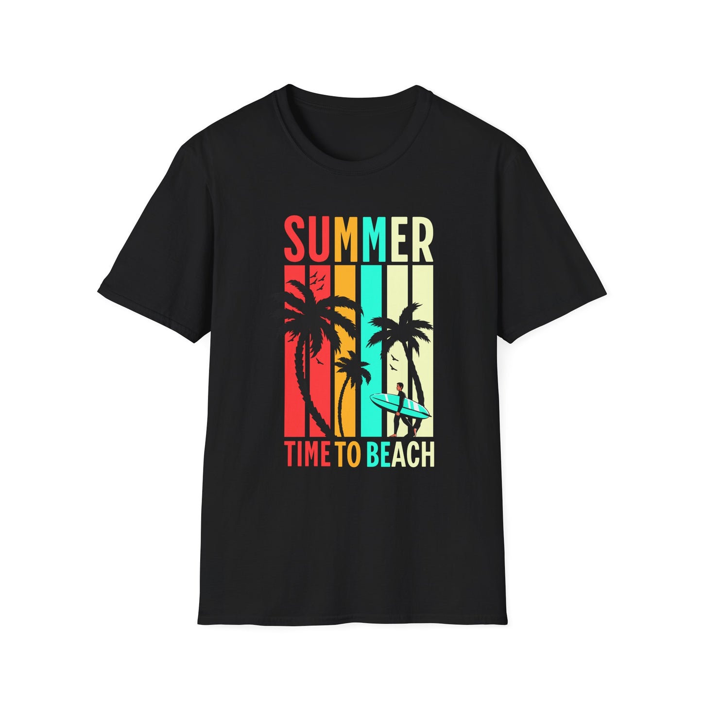 Summer Vibes Unisex T-Shirt, Beach Party Shirt, Casual Wear, Gift for Friends, Vacation Outfit, Coaster Inspired Design