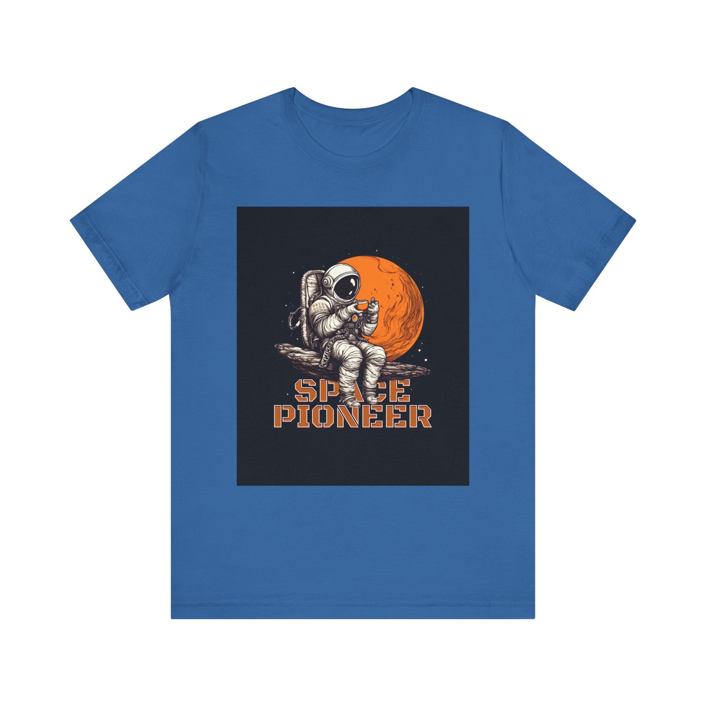 Space Pioneer Unisex Tee - Astronaut Graphic Shirt, Cool Space Themed Gift, Sci-Fi Lover Apparel, Casual Wear, Cosmic Adventure