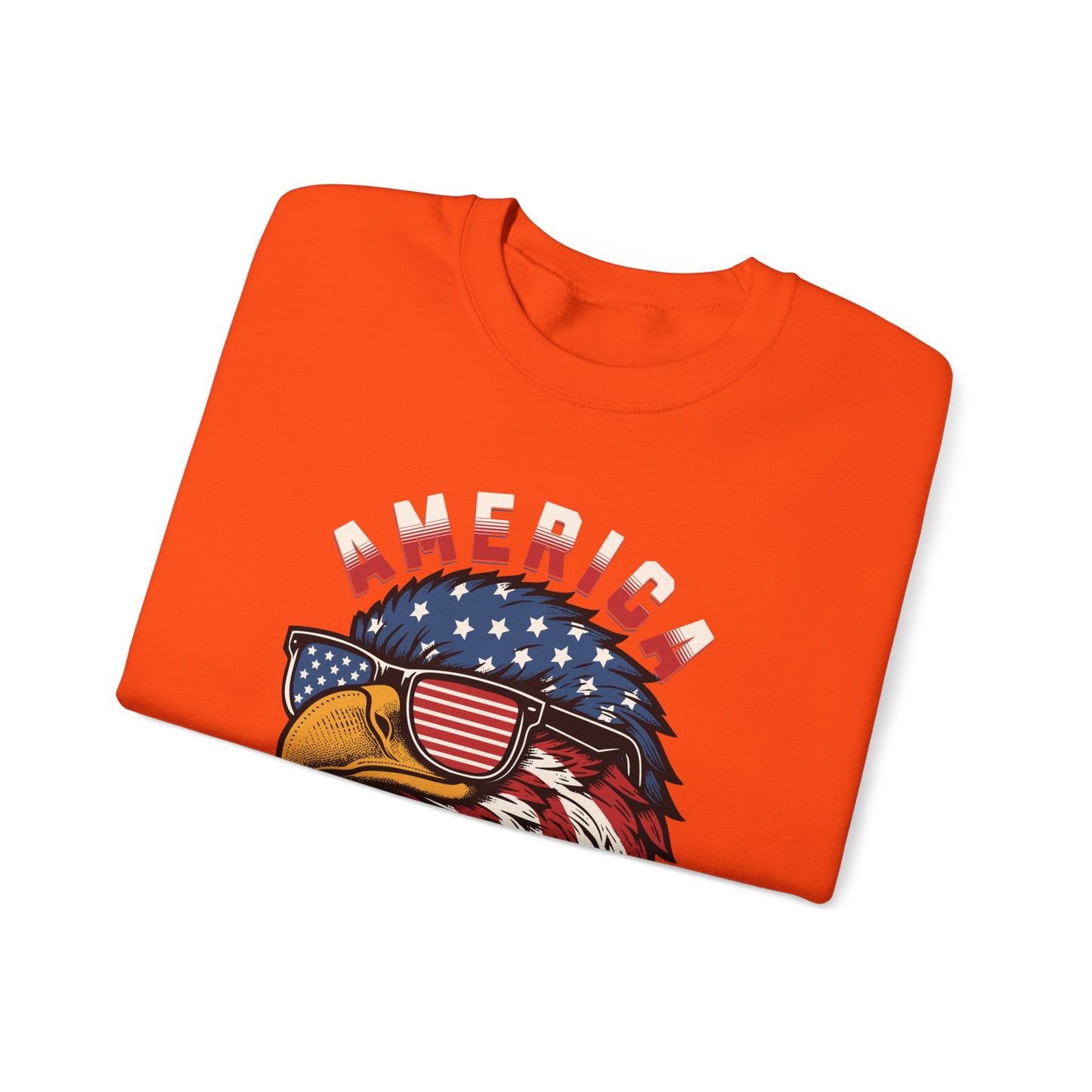 Patriotic Eagle Crewneck Sweatshirt, America Sweatshirt, Unisex Pullover, 4th of July Shirt, Eagle Graphic Sweatshirt