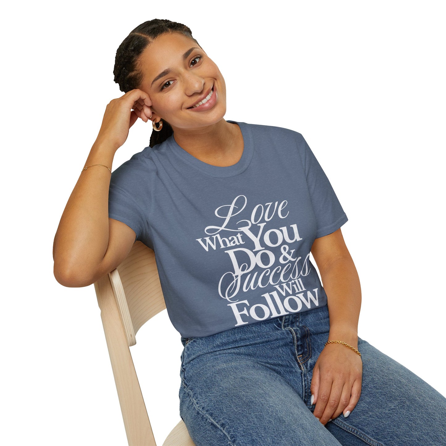 Motivational Quote Unisex Softstyle T-Shirt - Inspirational Gift, Casual Wear, Everyday Comfort, Success Apparel, Relaxed Fit