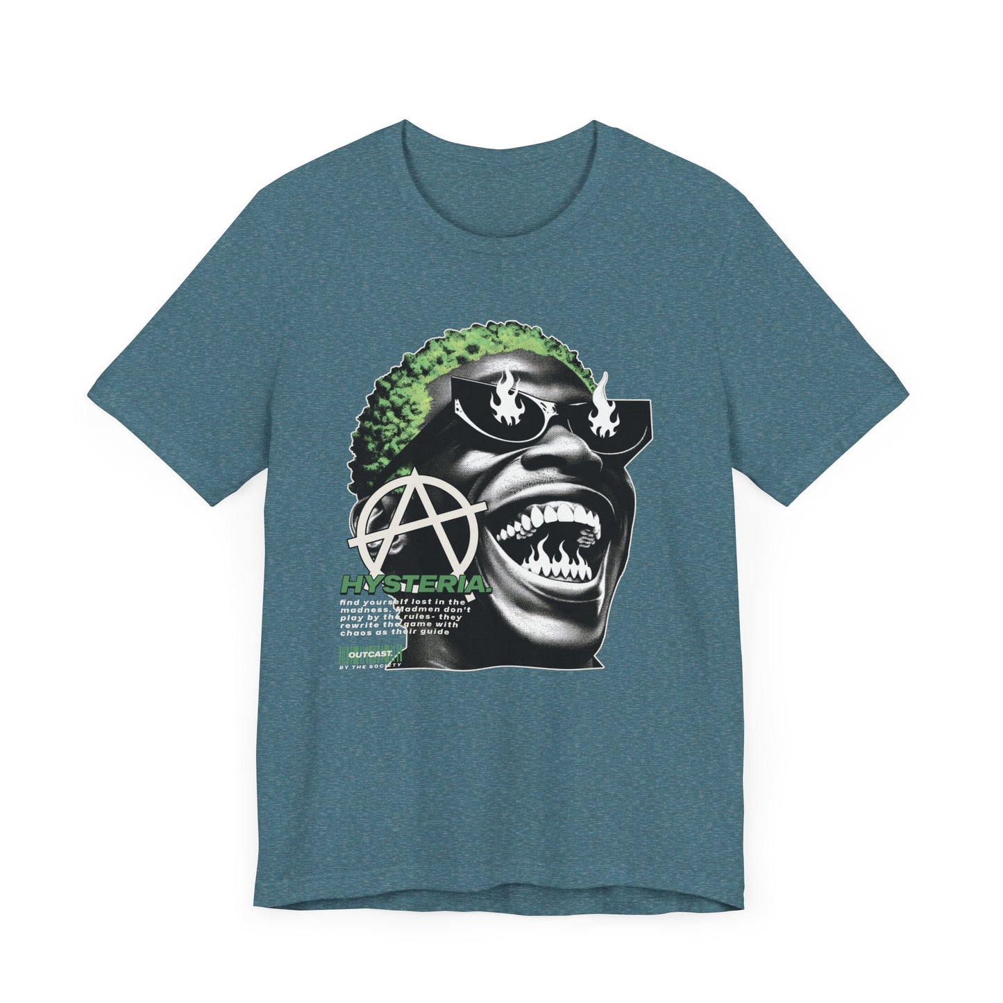 Bold Graphic Tee, Edgy Streetwear Shirt, Urban Casual Wear, Unisex Fashion Top, Gift for Music Lovers, Distinctive Artwork Tee