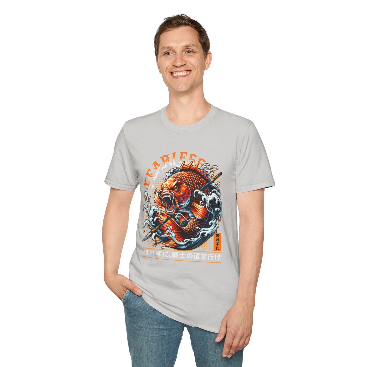 Fearless Koi Unisex Softstyle T-Shirt - Inspirational Gift, Casual Wear, Everyday Comfort, Success Apparel, Relaxed Fit