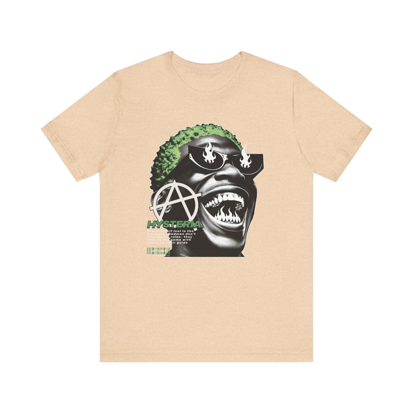 Bold Graphic Tee, Edgy Streetwear Shirt, Urban Casual Wear, Unisex Fashion Top, Gift for Music Lovers, Distinctive Artwork Tee