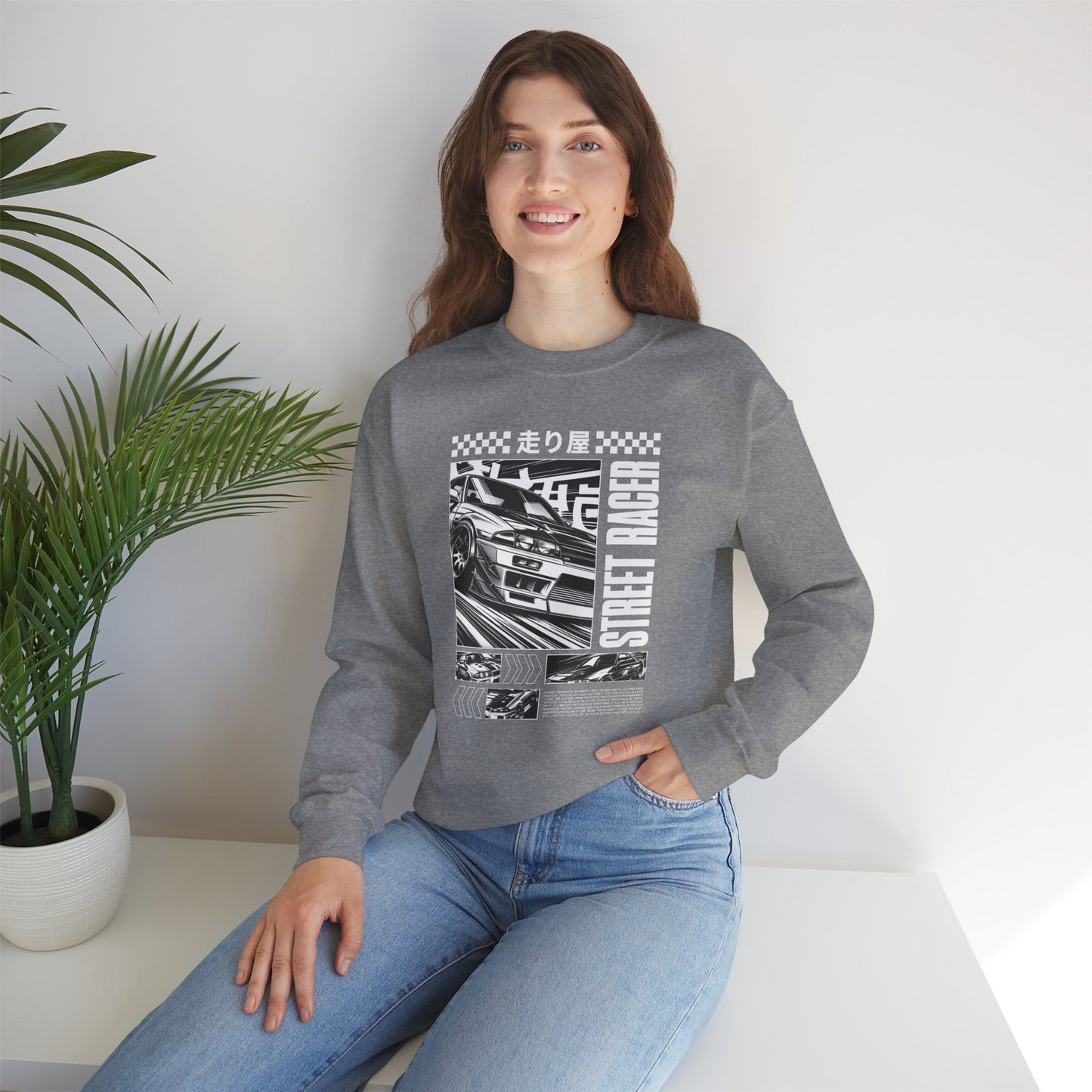 Vintage Racing Graphic Sweatshirt, Cool Car Sweatshirt, Automotive Gift, Unisex Crewneck, Casual Wear, Perfect for Car Lovers