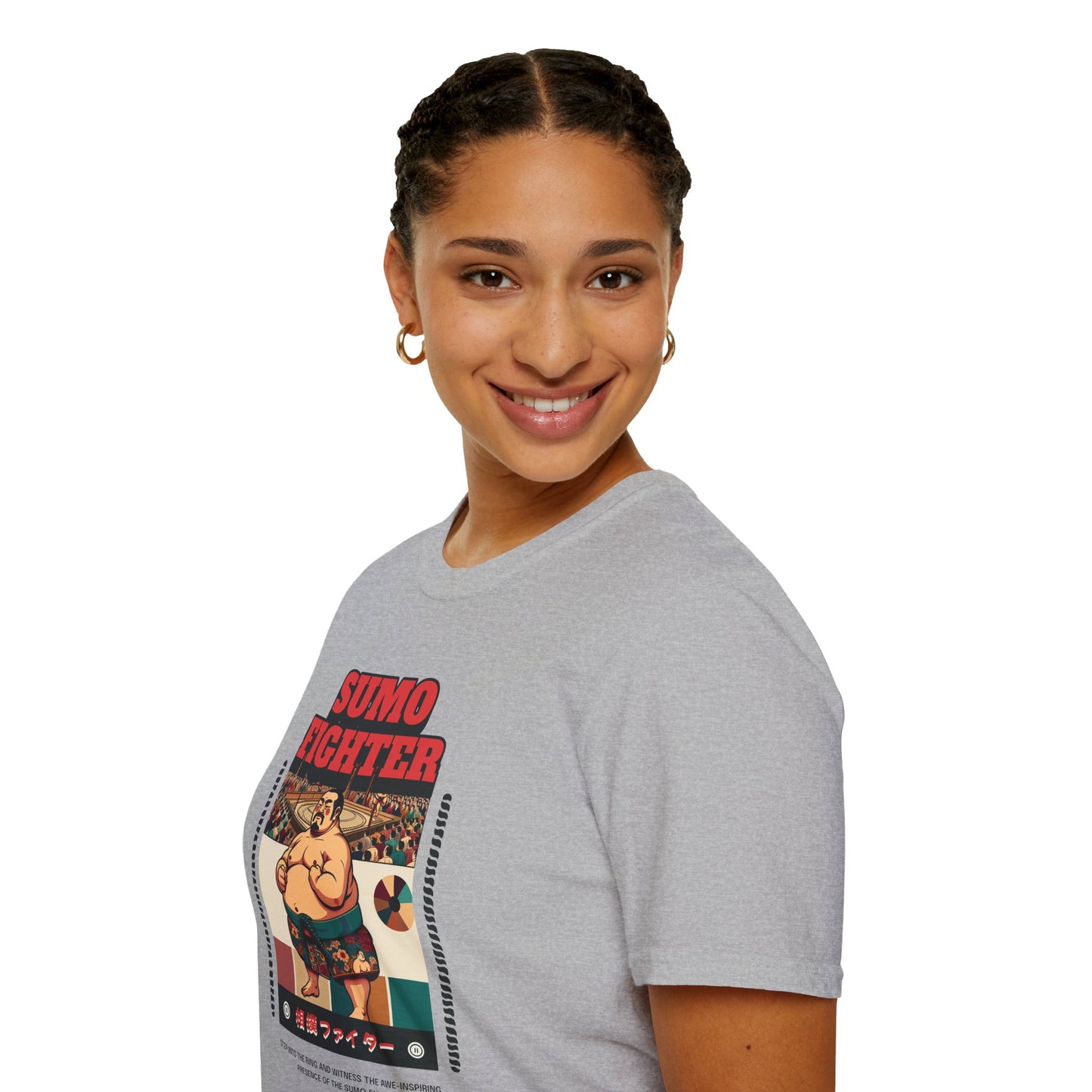Sumo Fighter Graphic Tee | Fun Unisex T-Shirt for Sports Fans, Unique Gift, Casual Style, Anime Lovers, Vintage Aesthetic