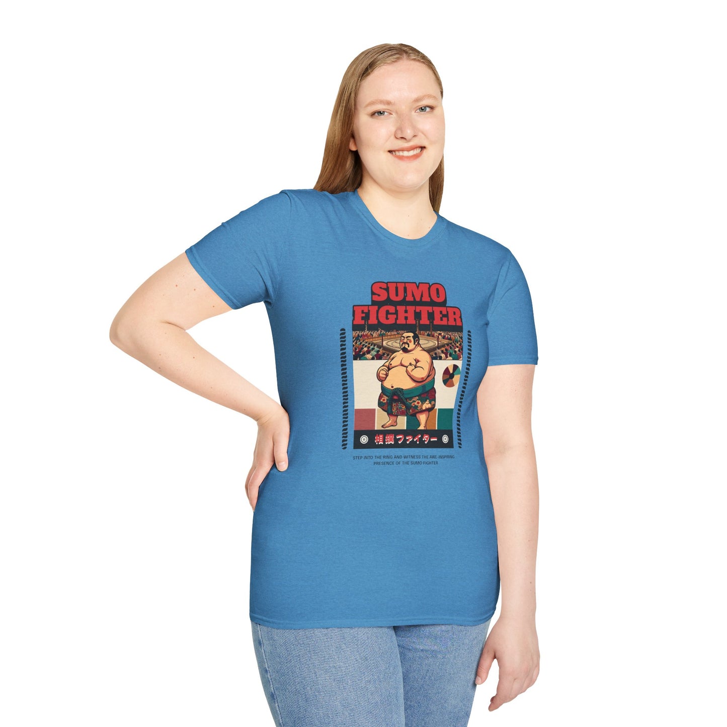 Sumo Fighter Graphic Tee | Fun Unisex T-Shirt for Sports Fans, Unique Gift, Casual Style, Anime Lovers, Vintage Aesthetic