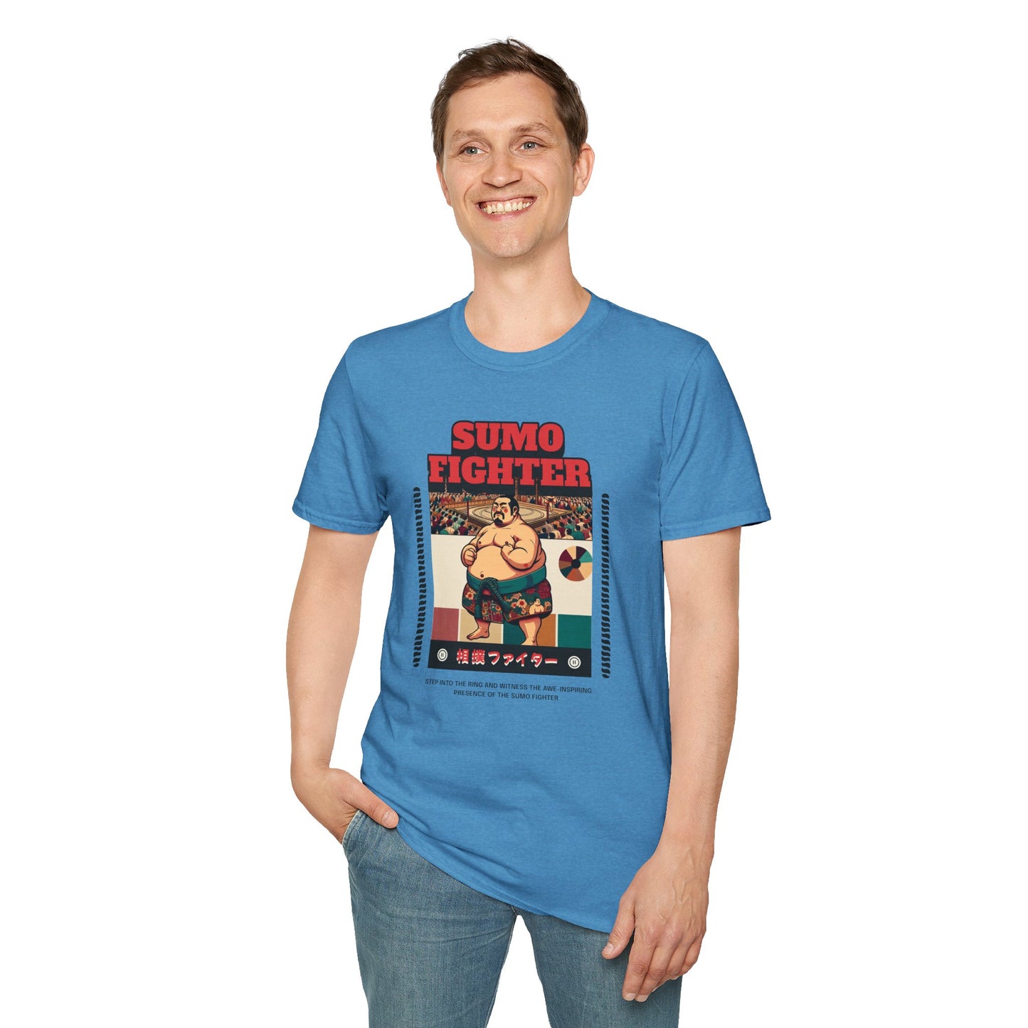 Sumo Fighter Graphic Tee | Fun Unisex T-Shirt for Sports Fans, Unique Gift, Casual Style, Anime Lovers, Vintage Aesthetic