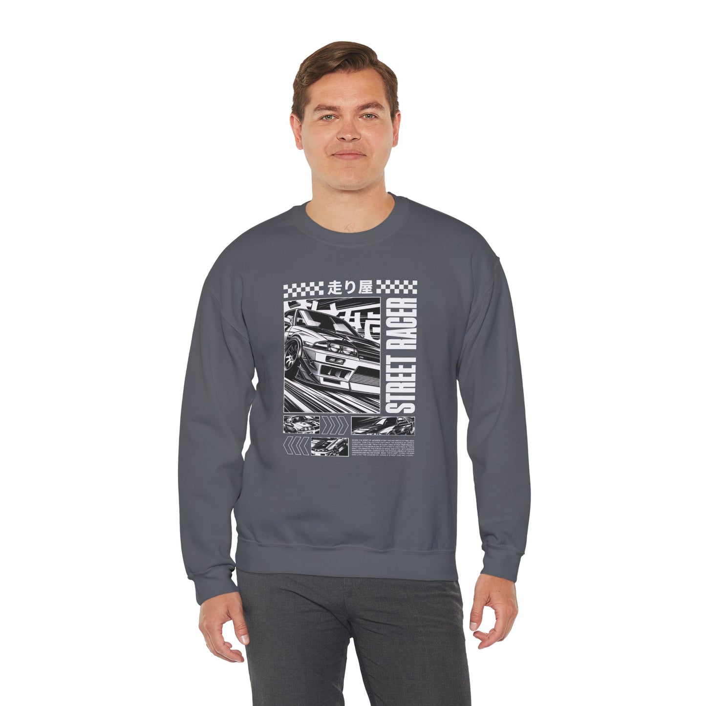 Vintage Racing Graphic Sweatshirt, Cool Car Sweatshirt, Automotive Gift, Unisex Crewneck, Casual Wear, Perfect for Car Lovers