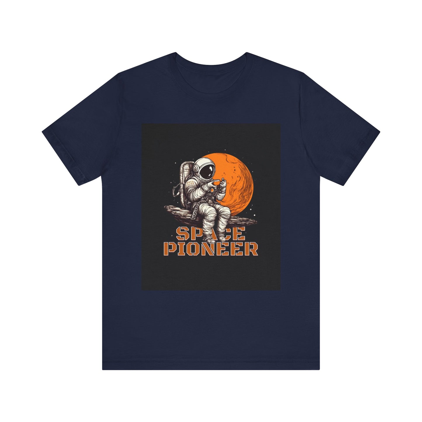 Space Pioneer Unisex Tee - Astronaut Graphic Shirt, Cool Space Themed Gift, Sci-Fi Lover Apparel, Casual Wear, Cosmic Adventure