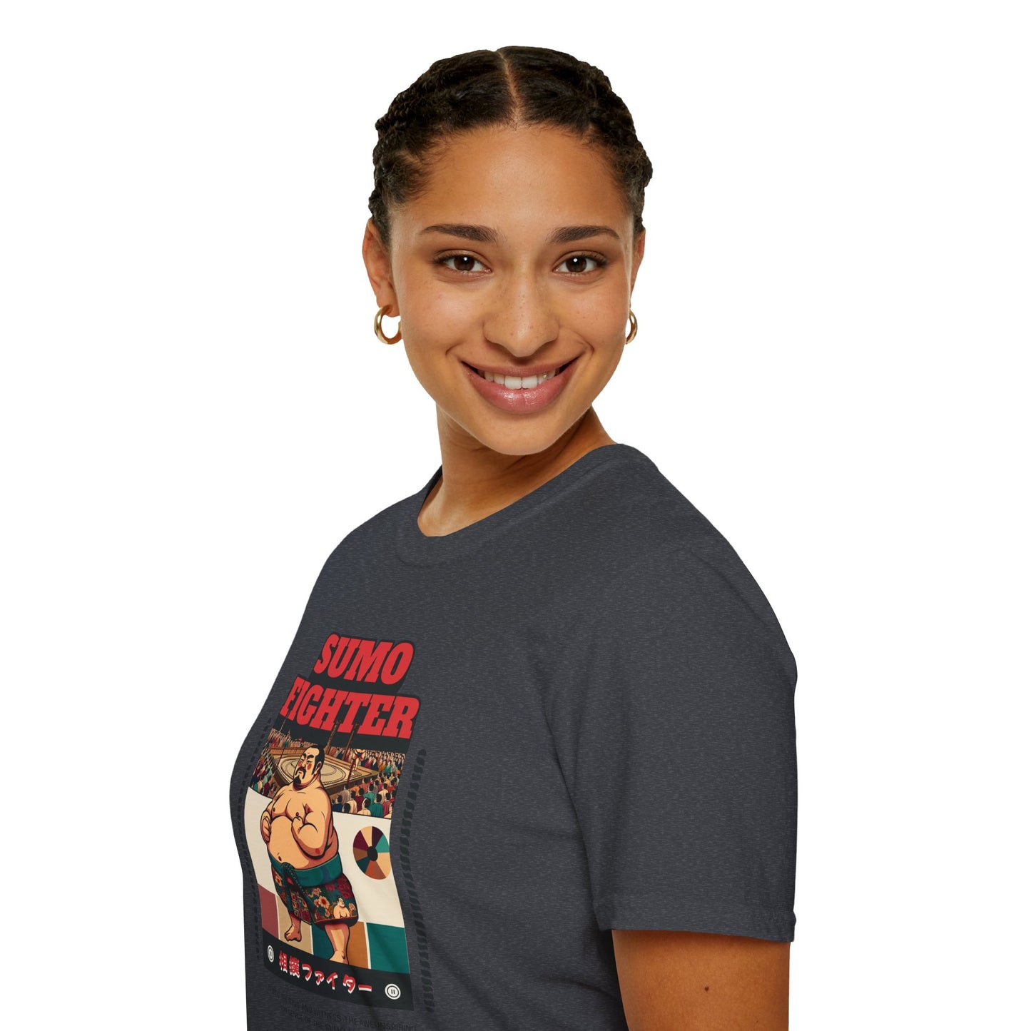 Sumo Fighter Graphic Tee | Fun Unisex T-Shirt for Sports Fans, Unique Gift, Casual Style, Anime Lovers, Vintage Aesthetic