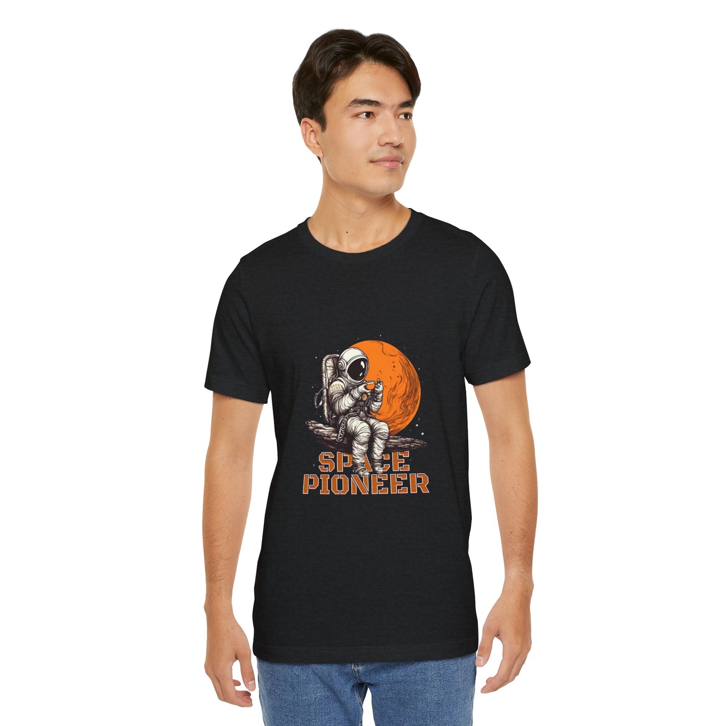 Space Pioneer Astronaut Tee, Cosmic Shirt, Gift for Astro Lovers, Unisex Graphic Tee, Sci-Fi T-Shirt, Casual Spacewear
