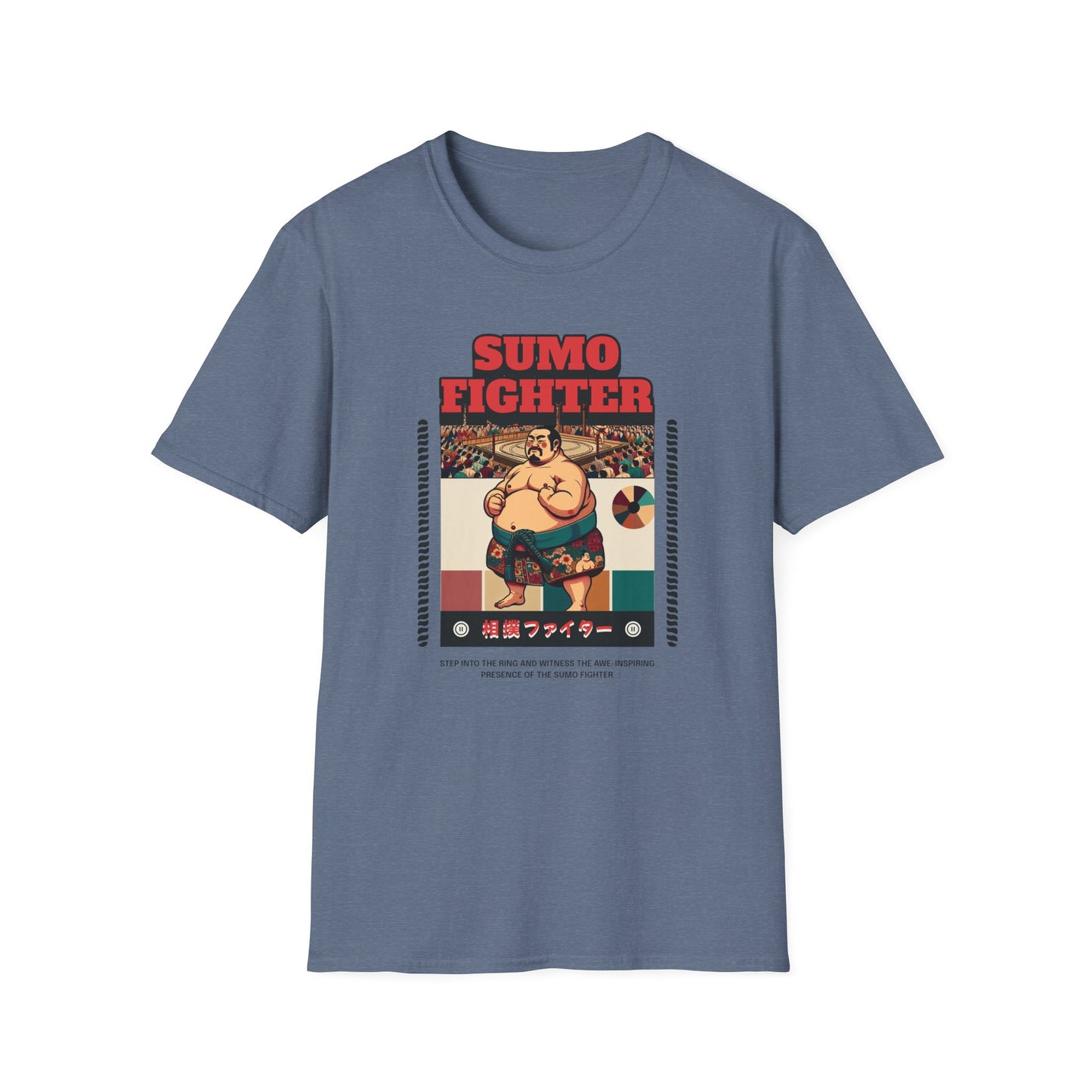 Sumo Fighter Graphic Tee | Fun Unisex T-Shirt for Sports Fans, Unique Gift, Casual Style, Anime Lovers, Vintage Aesthetic