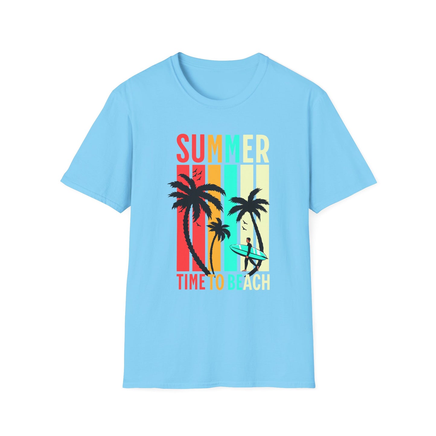 Summer Vibes Unisex T-Shirt, Beach Party Shirt, Casual Wear, Gift for Friends, Vacation Outfit, Coaster Inspired Design