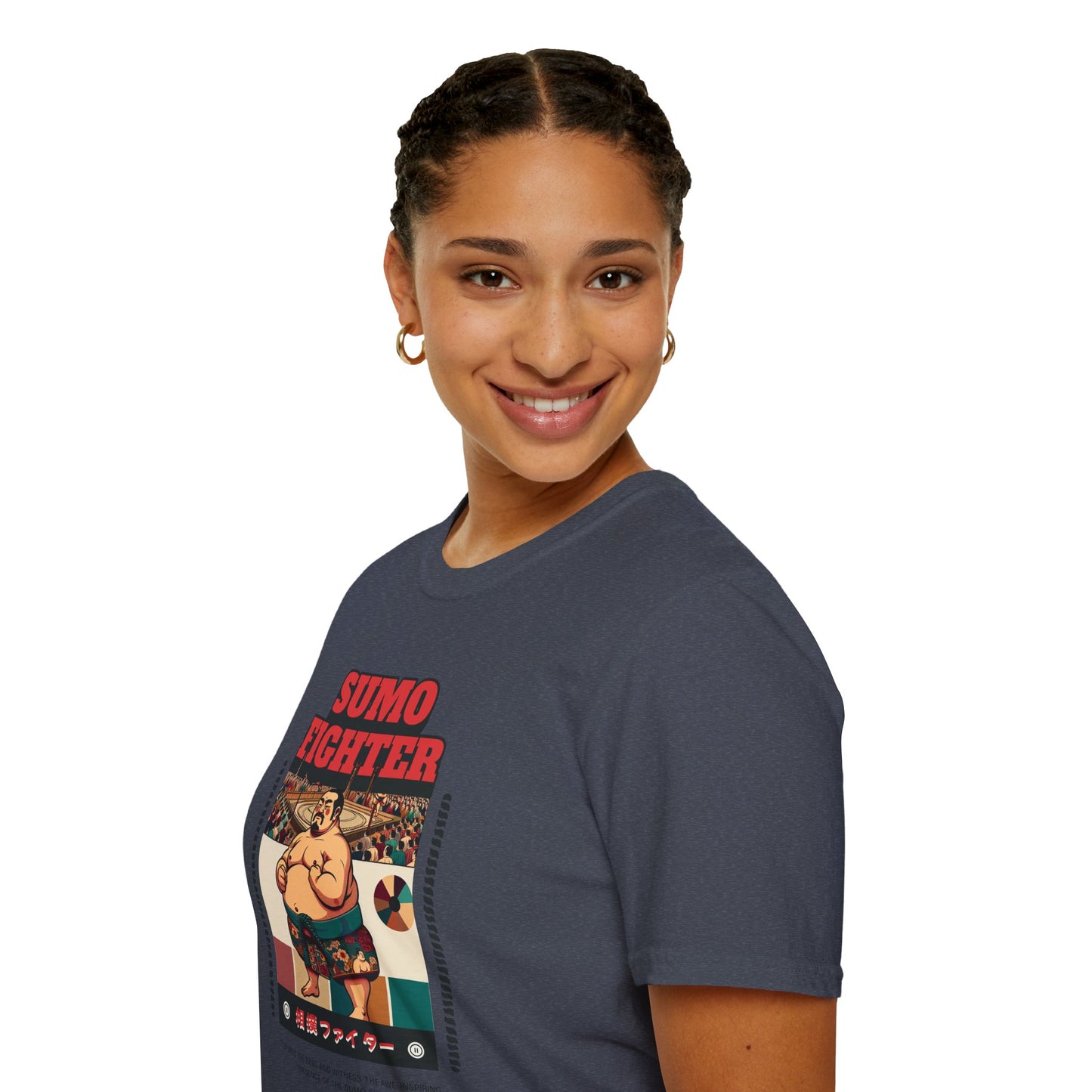 Sumo Fighter Graphic Tee | Fun Unisex T-Shirt for Sports Fans, Unique Gift, Casual Style, Anime Lovers, Vintage Aesthetic