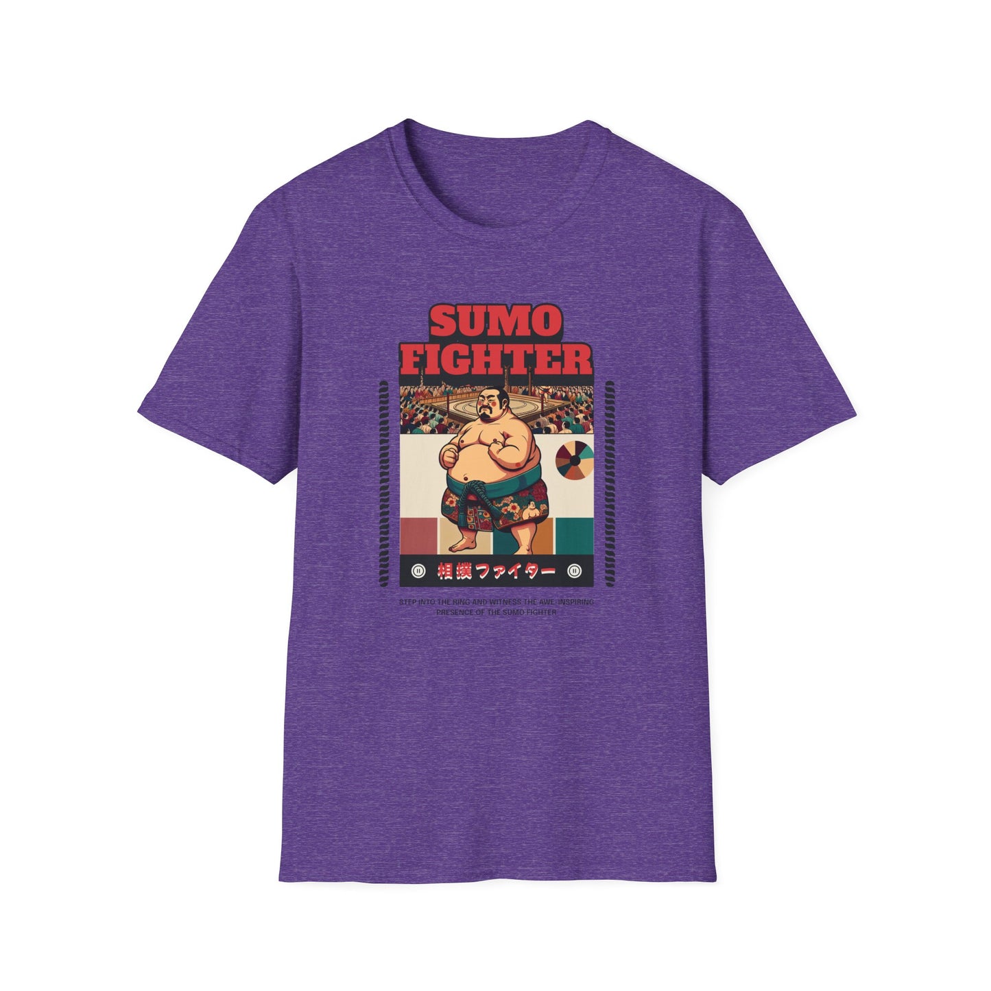 Sumo Fighter Graphic Tee | Fun Unisex T-Shirt for Sports Fans, Unique Gift, Casual Style, Anime Lovers, Vintage Aesthetic