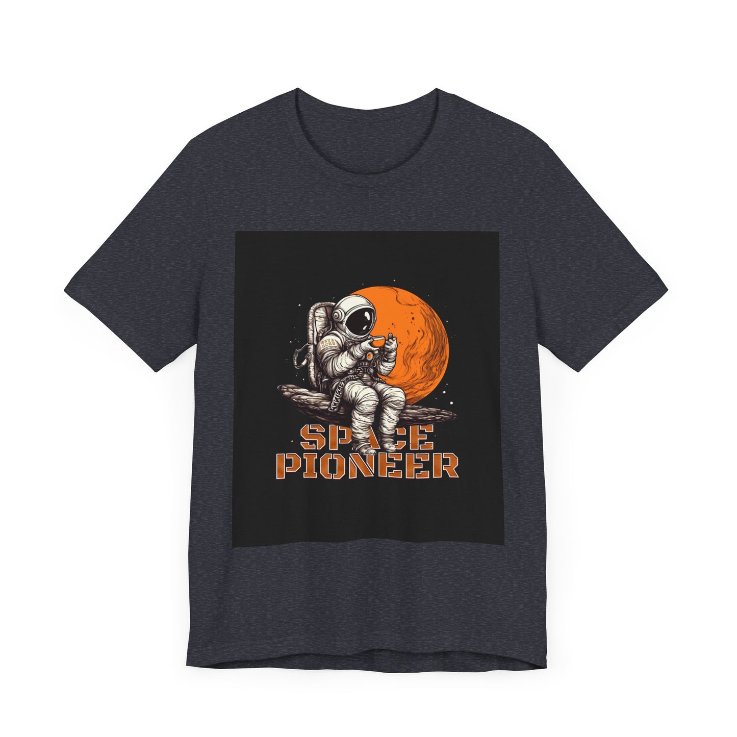 Space Pioneer Unisex Tee - Astronaut Graphic Shirt, Cool Space Themed Gift, Sci-Fi Lover Apparel, Casual Wear, Cosmic Adventure