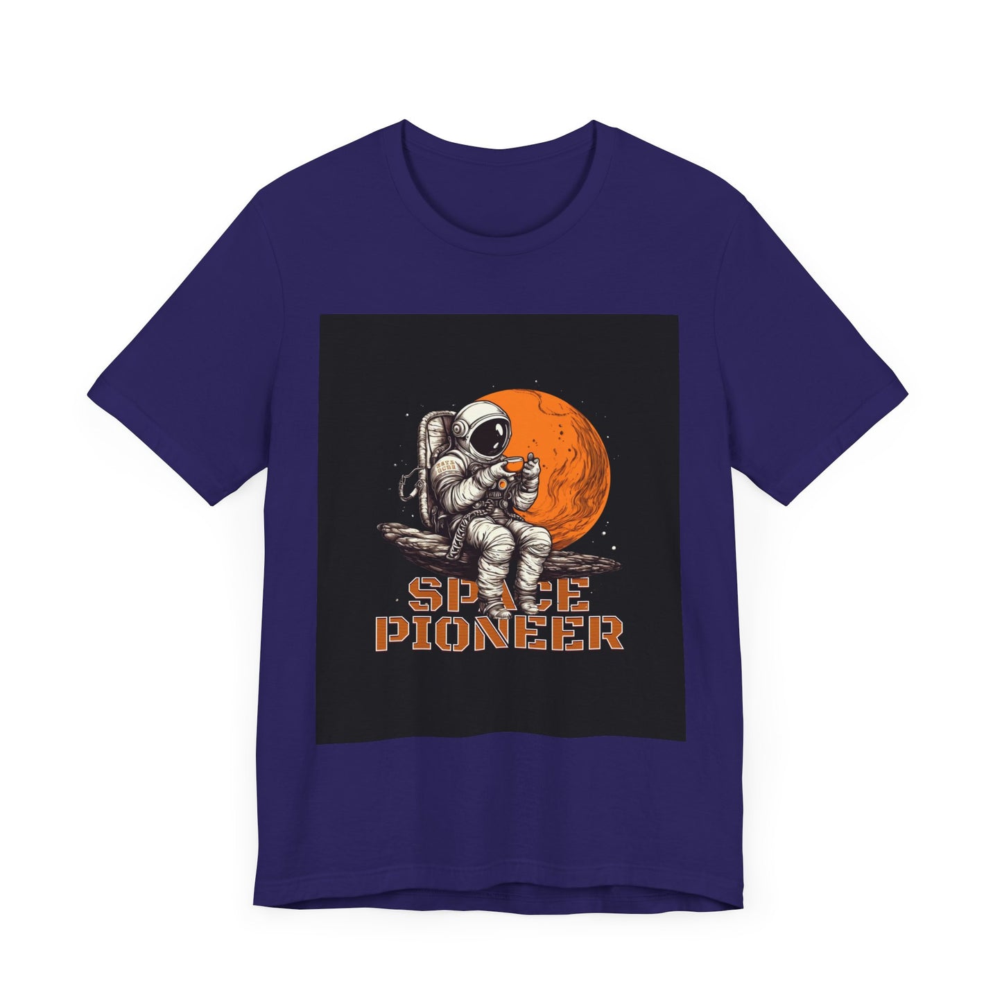 Space Pioneer Unisex Tee - Astronaut Graphic Shirt, Cool Space Themed Gift, Sci-Fi Lover Apparel, Casual Wear, Cosmic Adventure