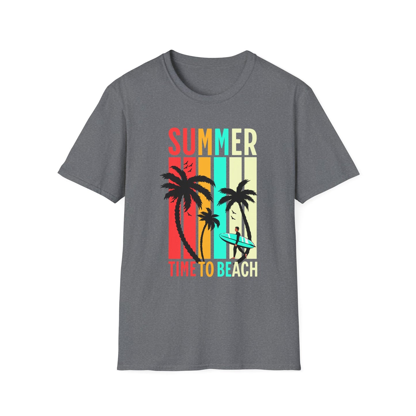 Summer Vibes Unisex T-Shirt, Beach Party Shirt, Casual Wear, Gift for Friends, Vacation Outfit, Coaster Inspired Design