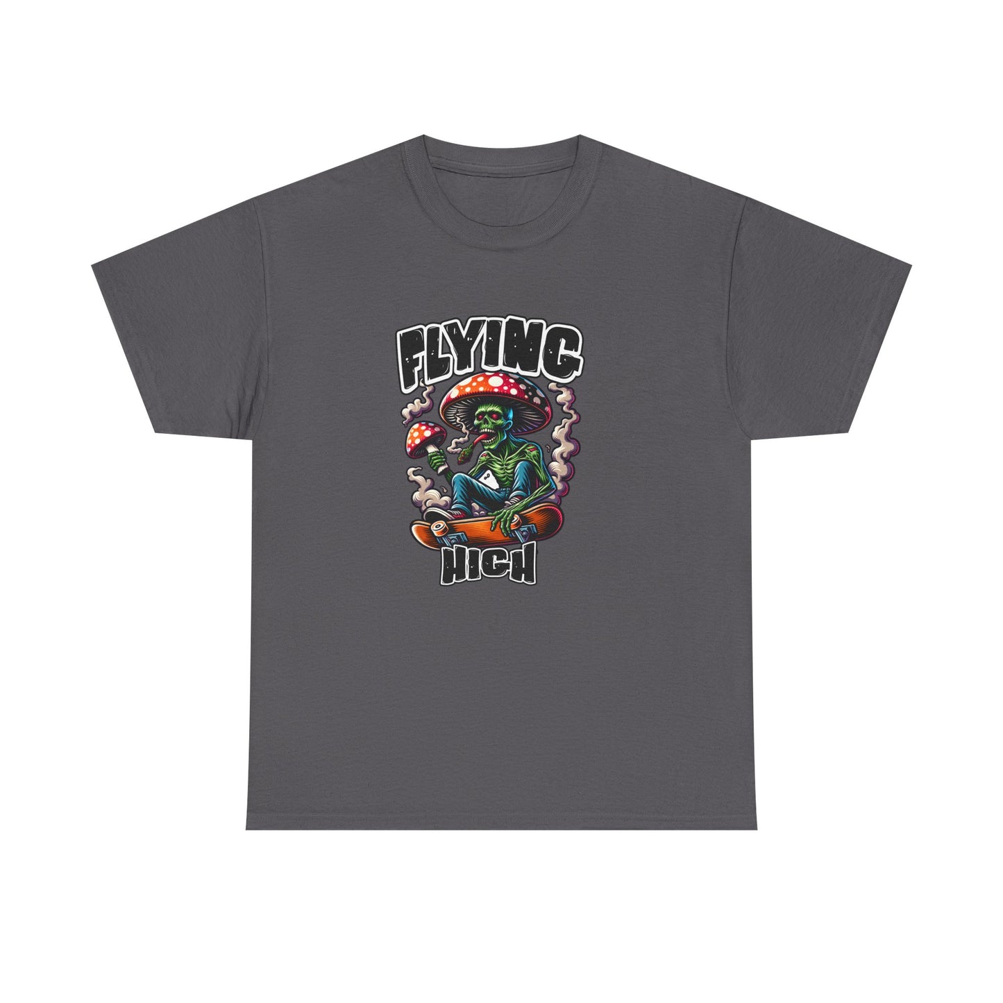 Flying High Unisex Cotton Tee, Psychedelic Shirt, Casual Wear, Gift for Stoners, Retro Fashion, Fun Graphic T-Shirt