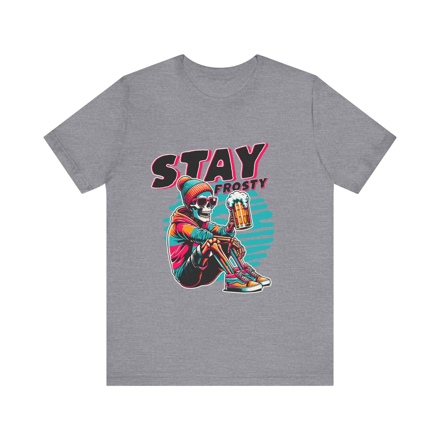 Stay Frosty Unisex Tee, Cool Graphic Shirt, Summer Vibes, Casual Wear, Gift for Him, Music Festival Fashion