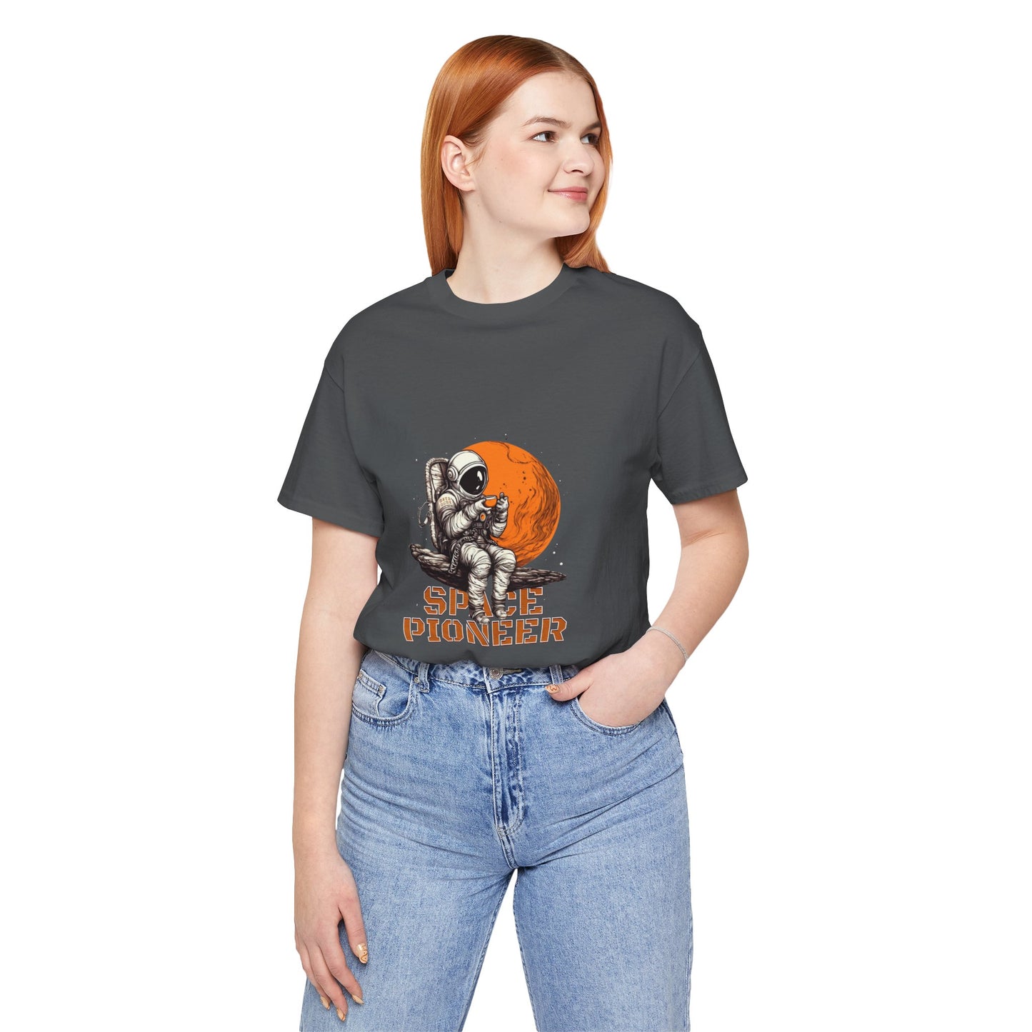 Space Pioneer Astronaut Tee, Cosmic Shirt, Gift for Astro Lovers, Unisex Graphic Tee, Sci-Fi T-Shirt, Casual Spacewear