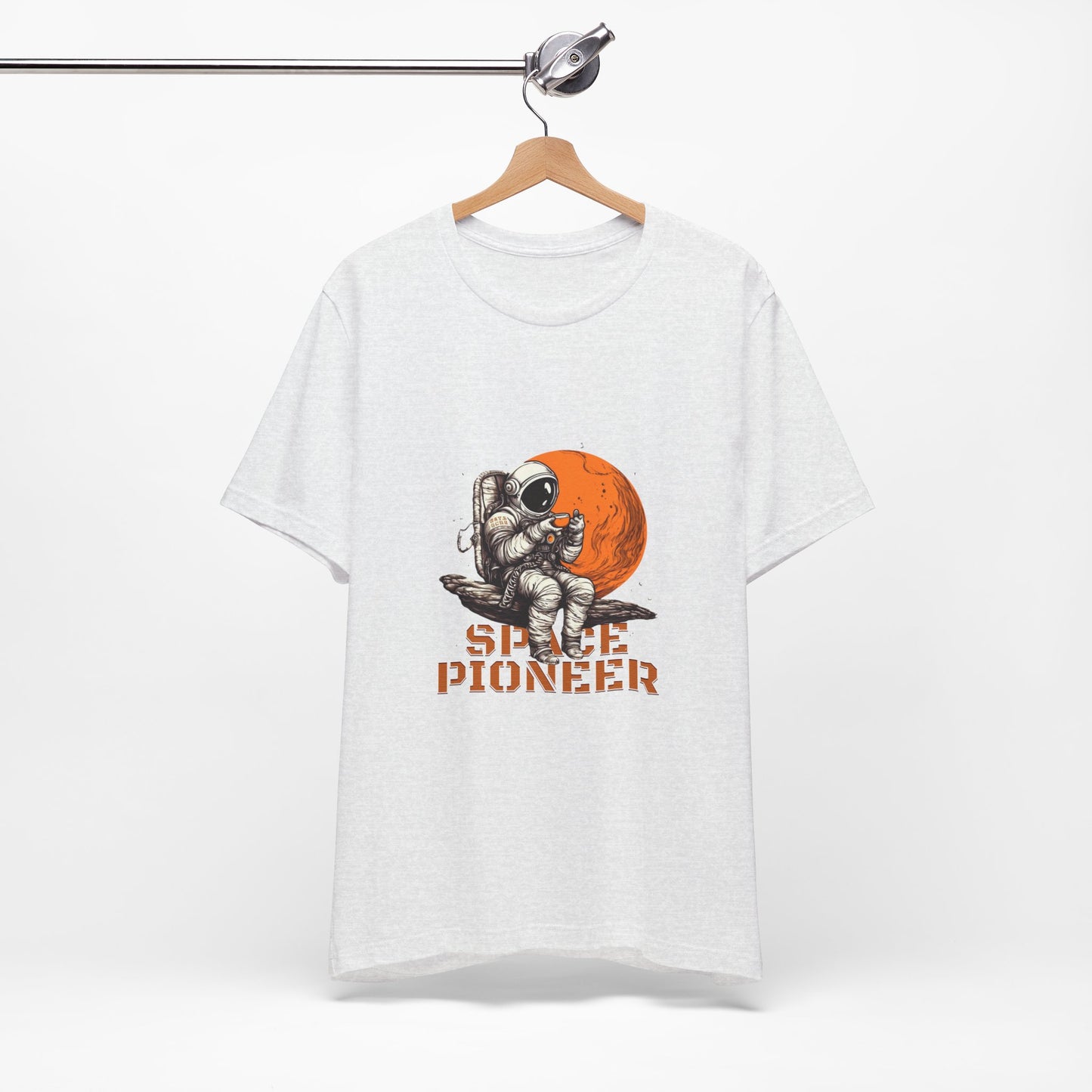 Space Pioneer Astronaut Tee, Cosmic Shirt, Gift for Astro Lovers, Unisex Graphic Tee, Sci-Fi T-Shirt, Casual Spacewear