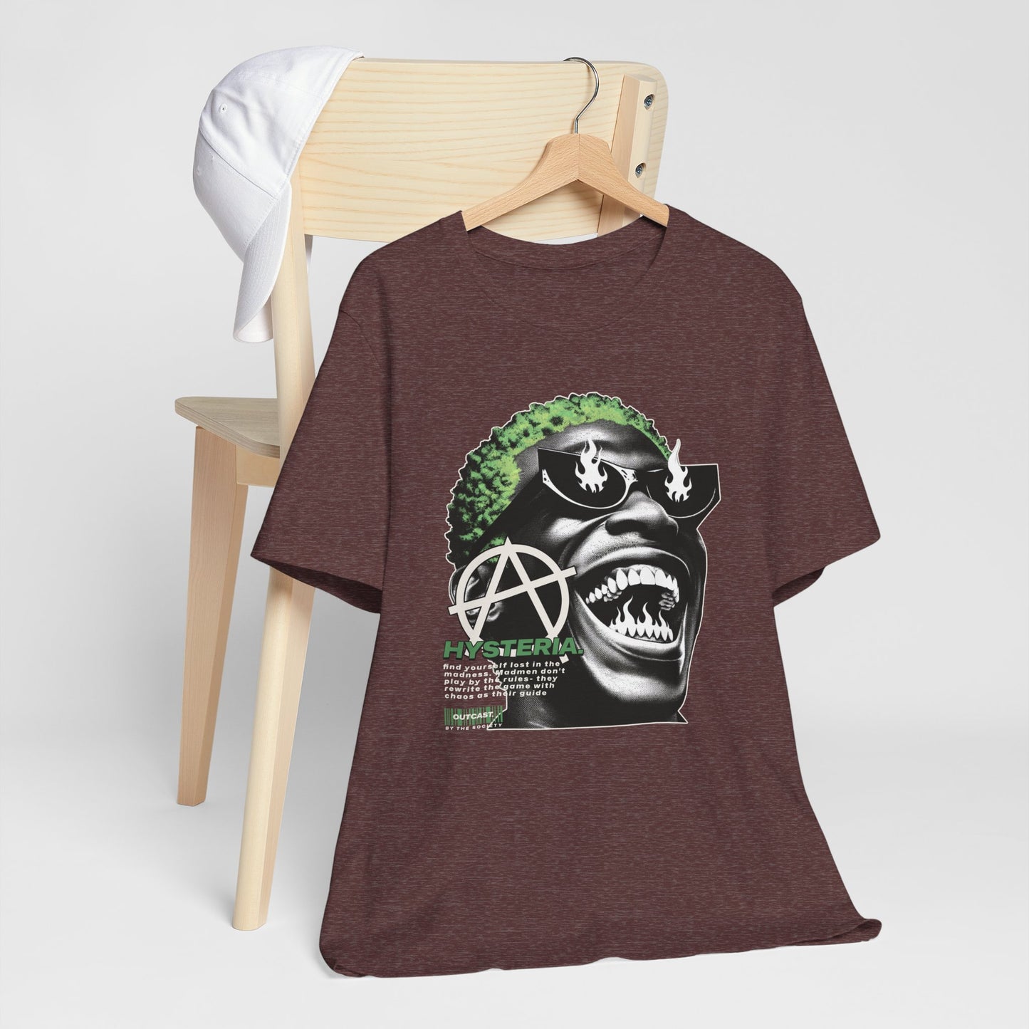 Bold Graphic Tee, Edgy Streetwear Shirt, Urban Casual Wear, Unisex Fashion Top, Gift for Music Lovers, Distinctive Artwork Tee