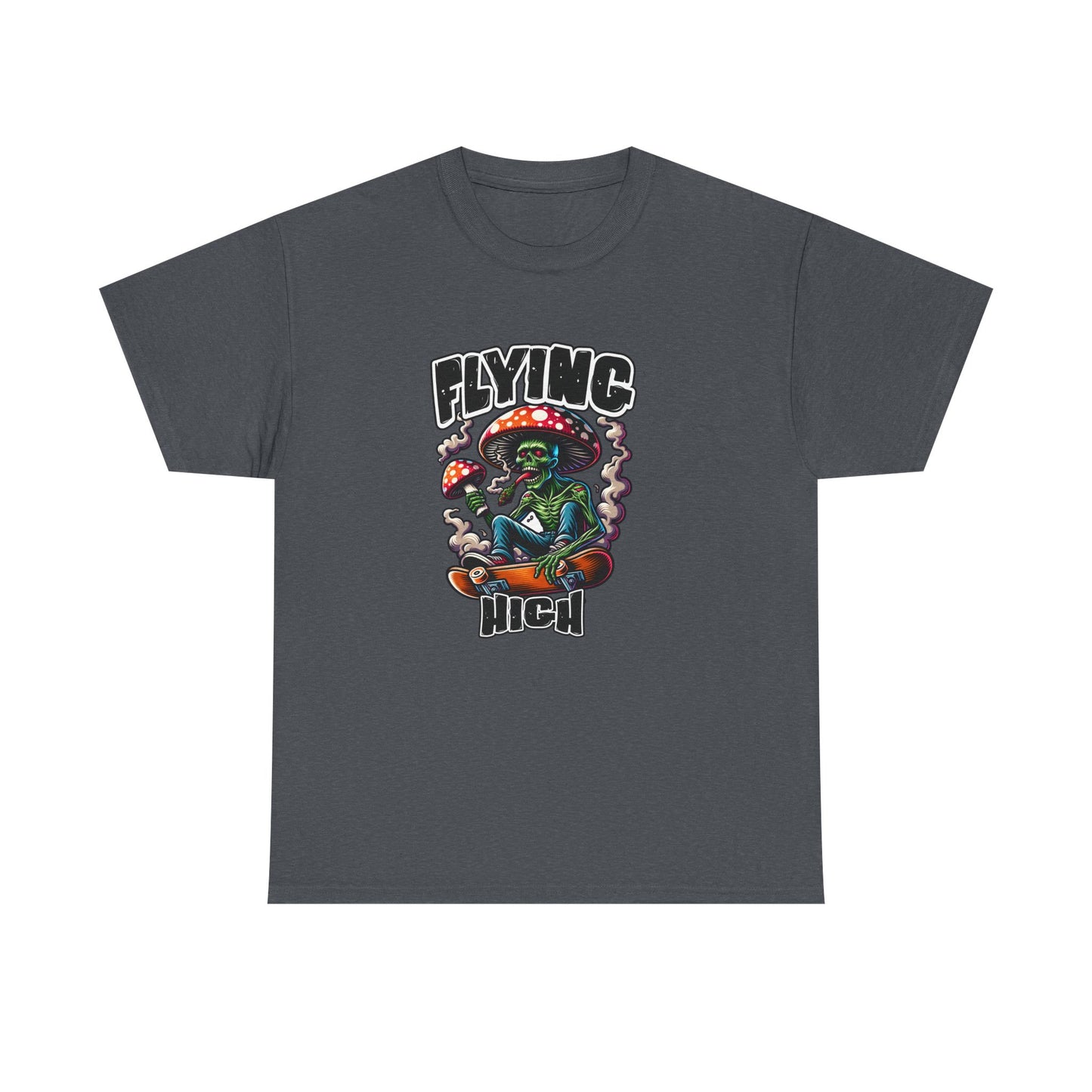 Flying High Unisex Cotton Tee, Psychedelic Shirt, Casual Wear, Gift for Stoners, Retro Fashion, Fun Graphic T-Shirt