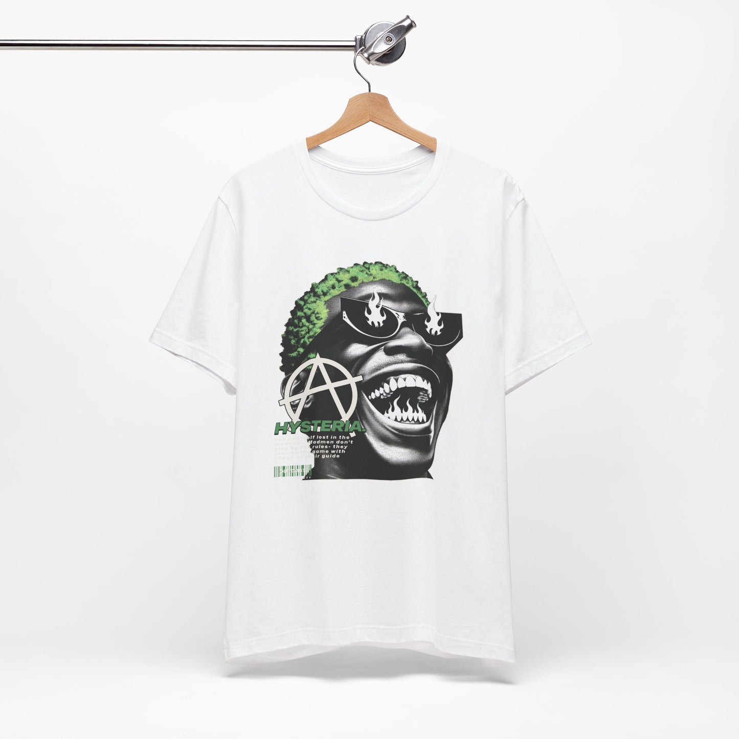 Bold Graphic Tee, Edgy Streetwear Shirt, Urban Casual Wear, Unisex Fashion Top, Gift for Music Lovers, Distinctive Artwork Tee
