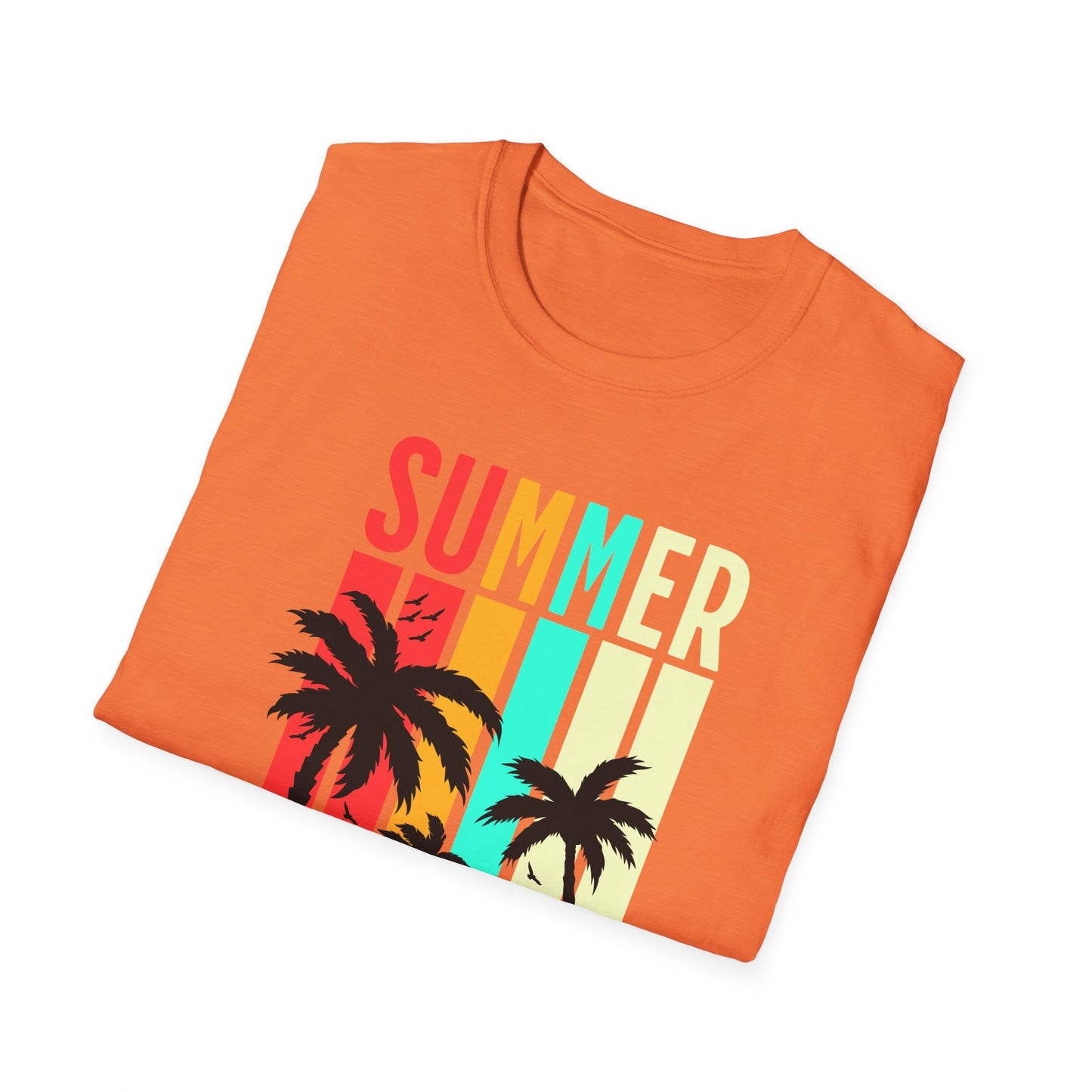 Summer Vibes Unisex T-Shirt, Beach Party Shirt, Casual Wear, Gift for Friends, Vacation Outfit, Coaster Inspired Design