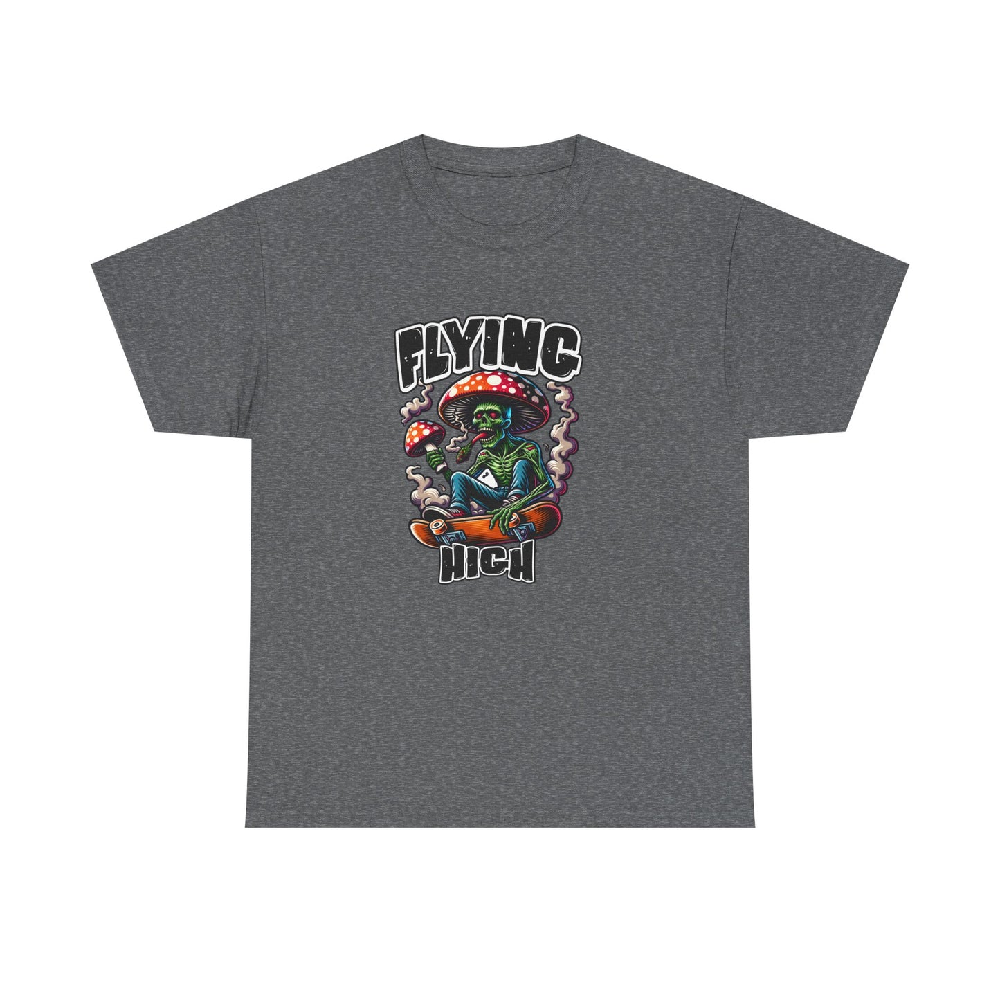 Flying High Unisex Cotton Tee, Psychedelic Shirt, Casual Wear, Gift for Stoners, Retro Fashion, Fun Graphic T-Shirt
