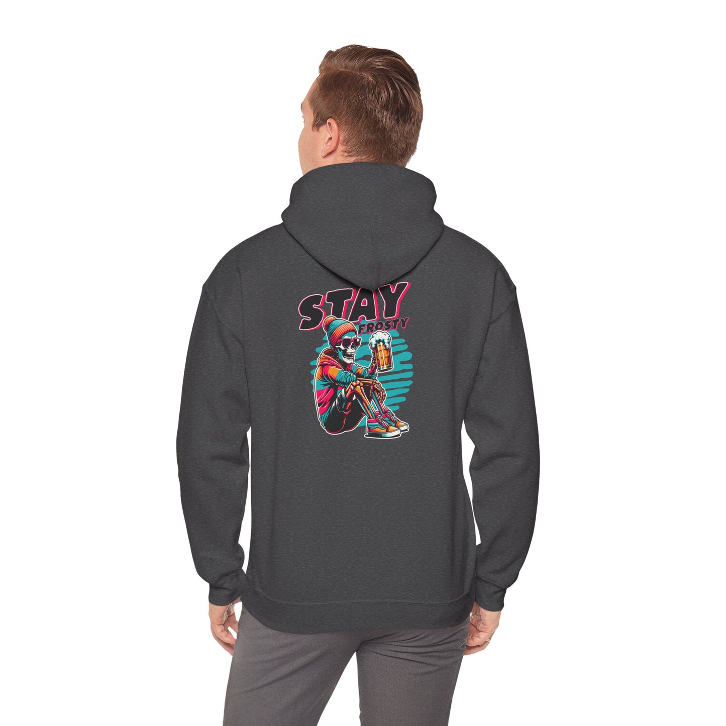 Stay Frosty Hooded Sweatshirt - Cozy Unisex Hoodie for Winter, Gift for Friends, Holiday Style, Casual Wear, Everyday Comfort