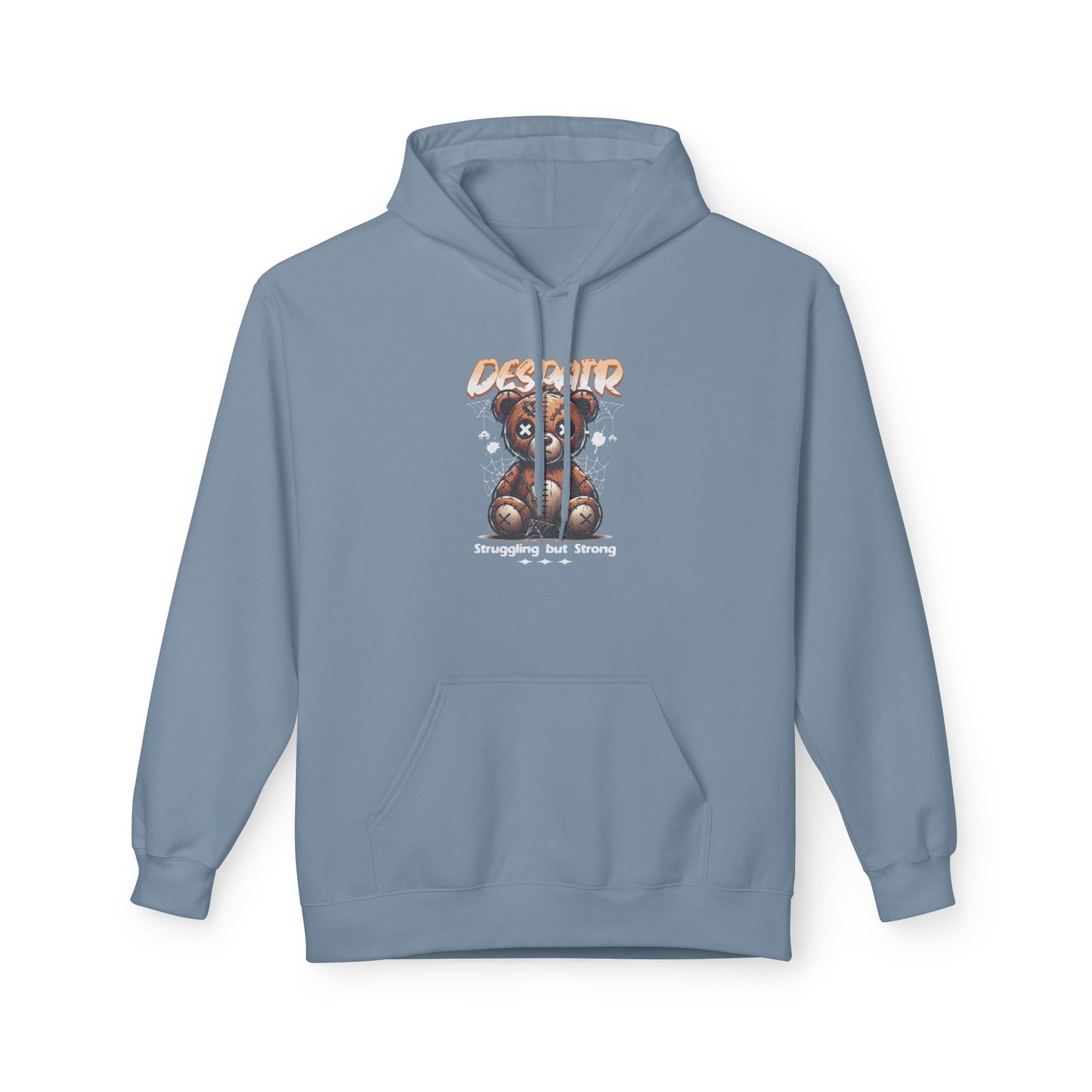 Despair Bear Hoodie | Cozy Graphic Fleece Sweatshirt for Comfort | Cute Gift for Friends | Fall Essentials | Unisex Casual Wear