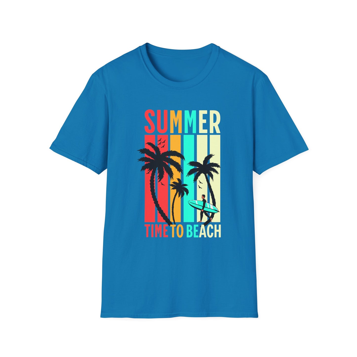 Summer Vibes Unisex T-Shirt, Beach Party Shirt, Casual Wear, Gift for Friends, Vacation Outfit, Coaster Inspired Design