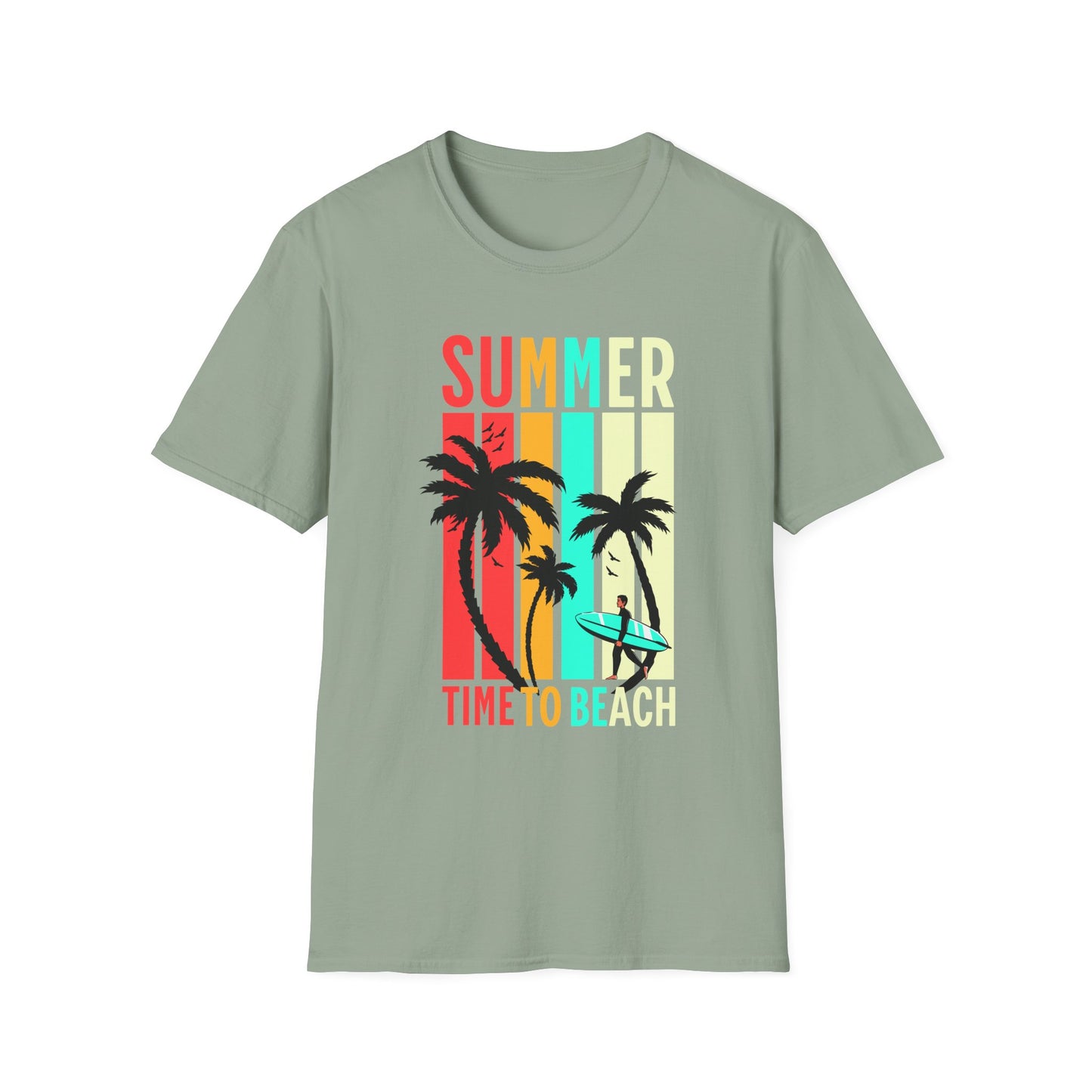 Summer Vibes Unisex T-Shirt, Beach Party Shirt, Casual Wear, Gift for Friends, Vacation Outfit, Coaster Inspired Design