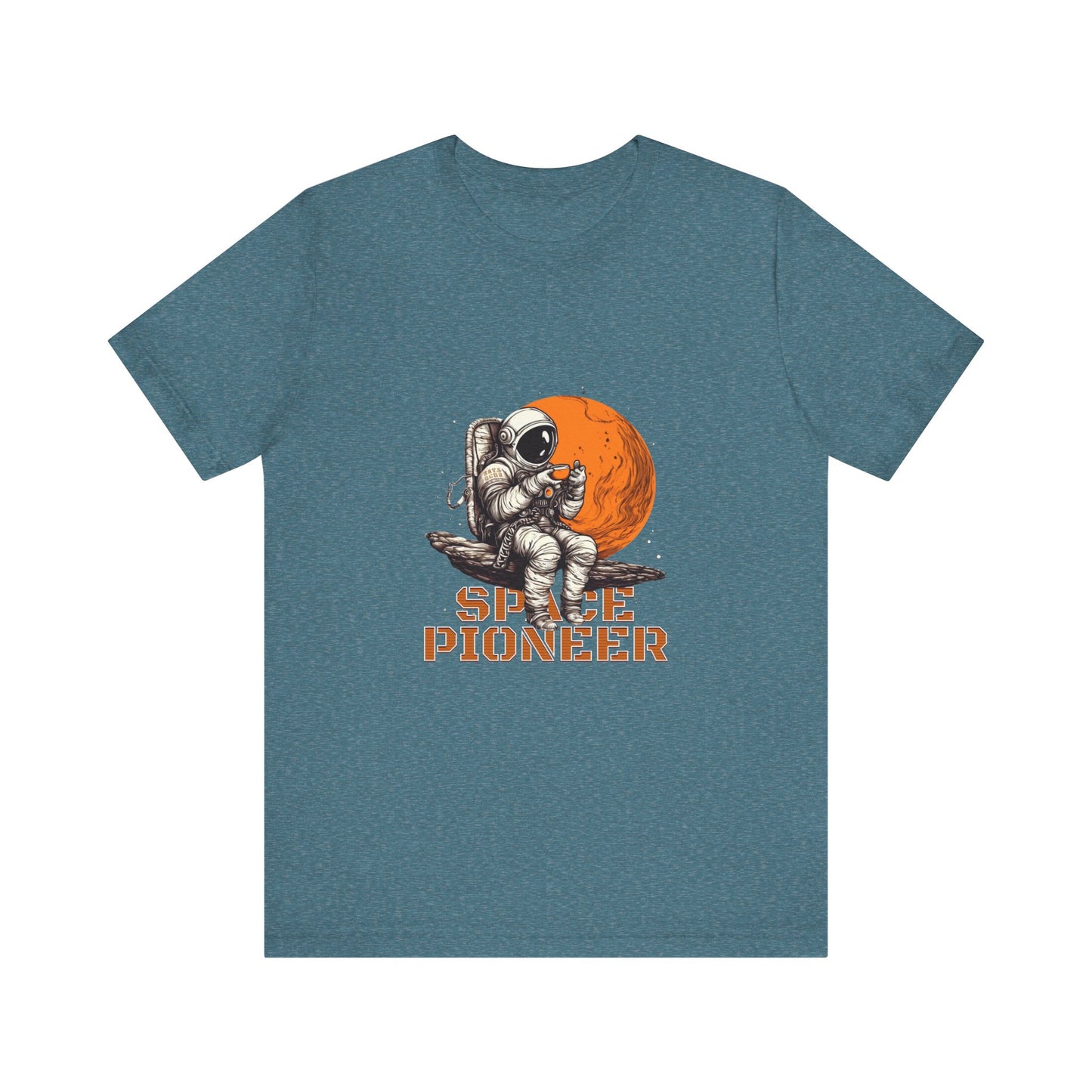 Space Pioneer Astronaut Tee, Cosmic Shirt, Gift for Astro Lovers, Unisex Graphic Tee, Sci-Fi T-Shirt, Casual Spacewear