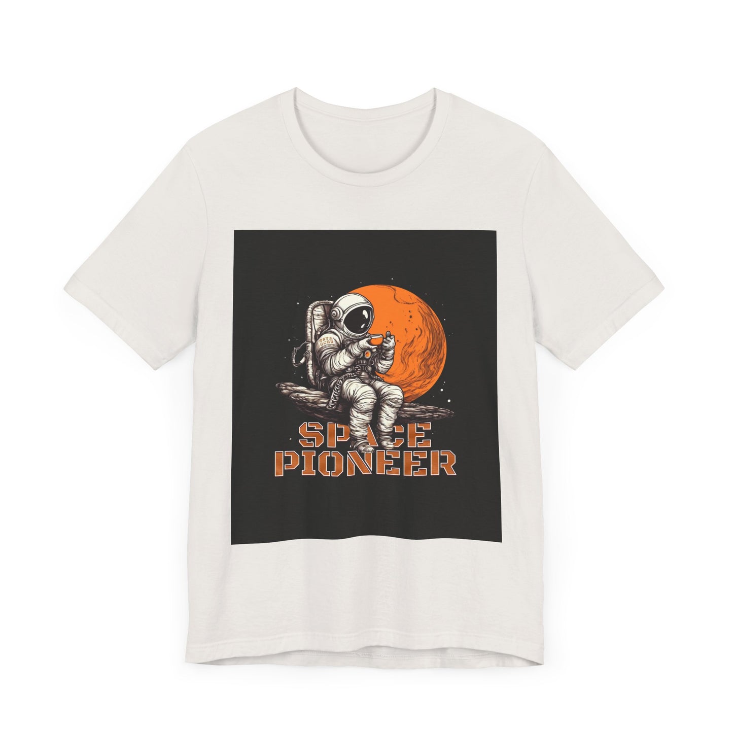 Space Pioneer Unisex Tee - Astronaut Graphic Shirt, Cool Space Themed Gift, Sci-Fi Lover Apparel, Casual Wear, Cosmic Adventure