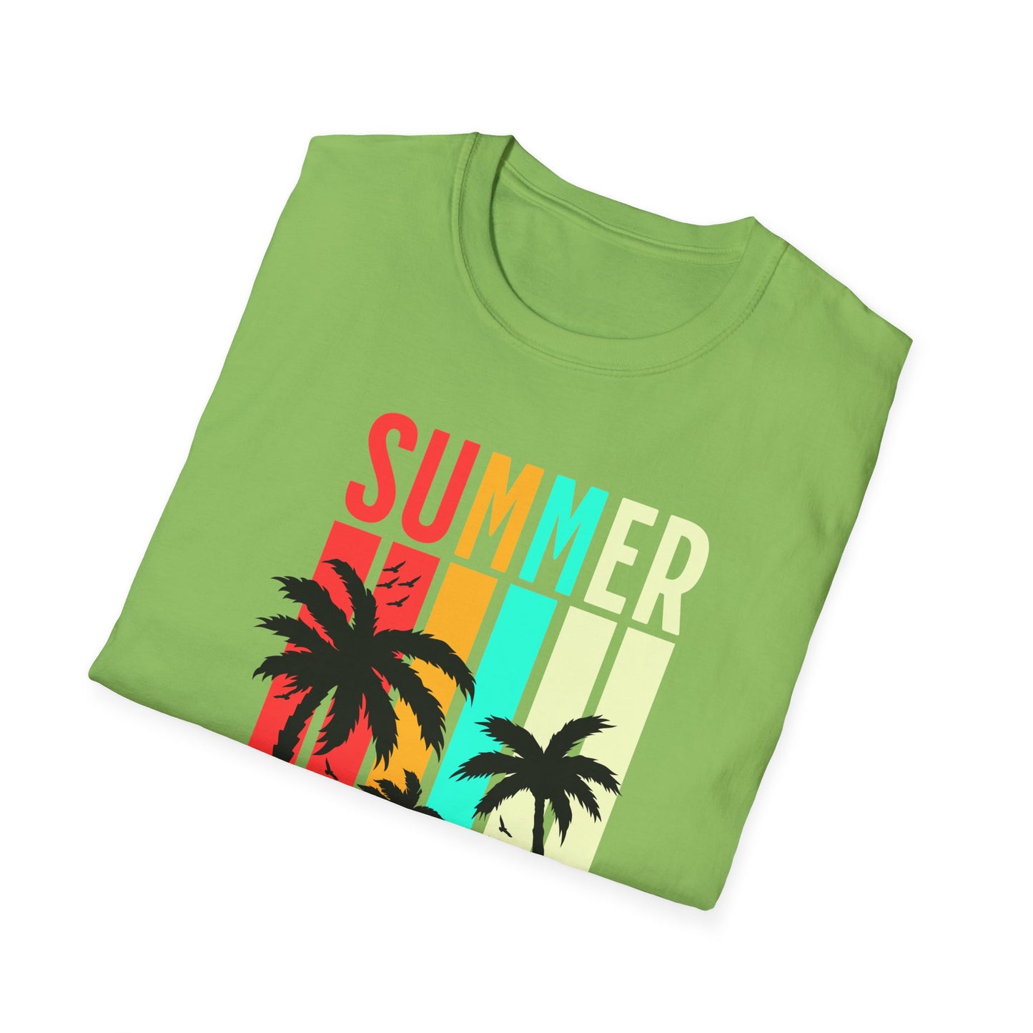Summer Vibes Unisex T-Shirt, Beach Party Shirt, Casual Wear, Gift for Friends, Vacation Outfit, Coaster Inspired Design