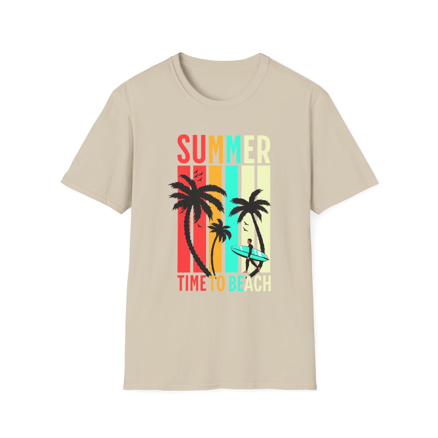 Summer Vibes Unisex T-Shirt, Beach Party Shirt, Casual Wear, Gift for Friends, Vacation Outfit, Coaster Inspired Design