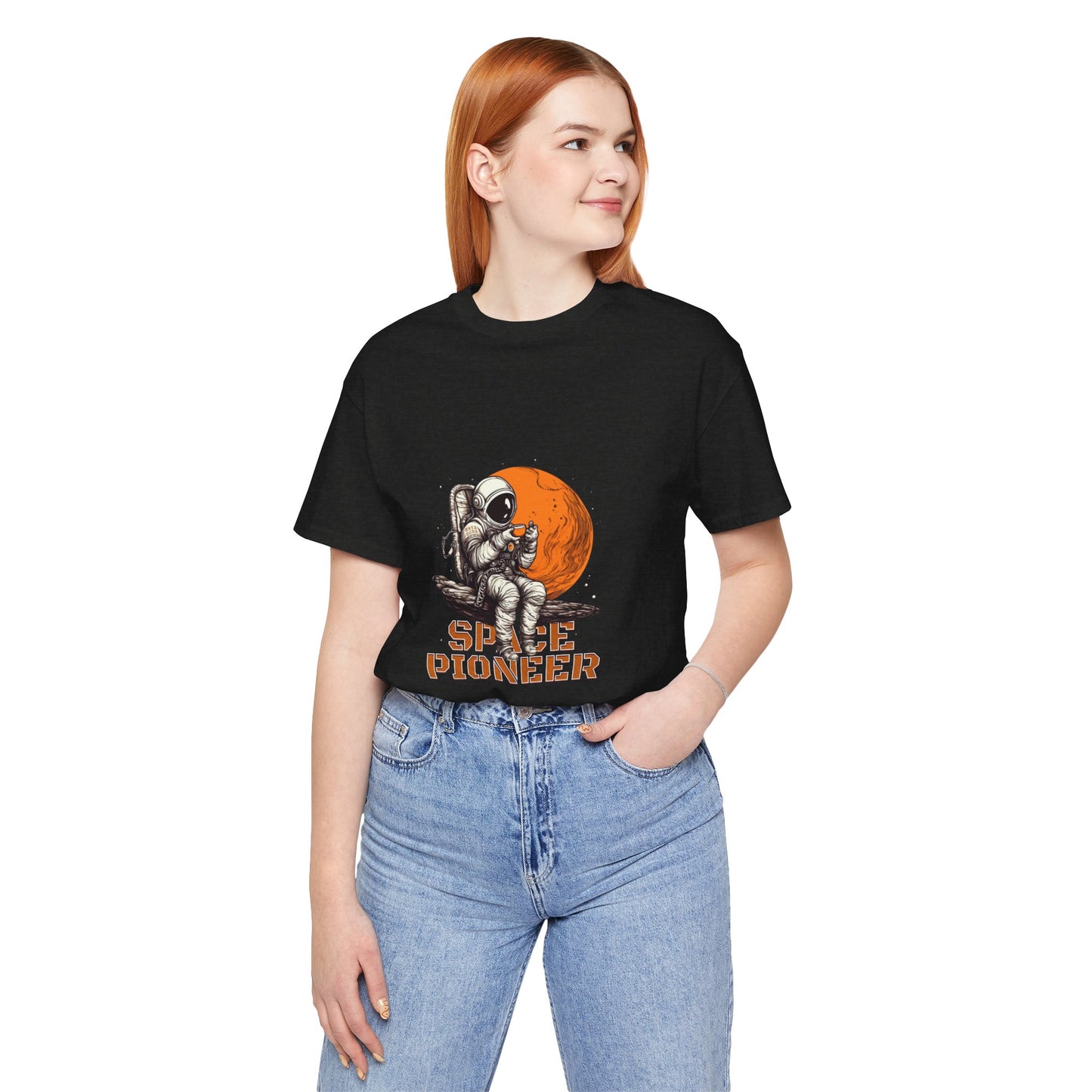 Space Pioneer Astronaut Tee, Cosmic Shirt, Gift for Astro Lovers, Unisex Graphic Tee, Sci-Fi T-Shirt, Casual Spacewear