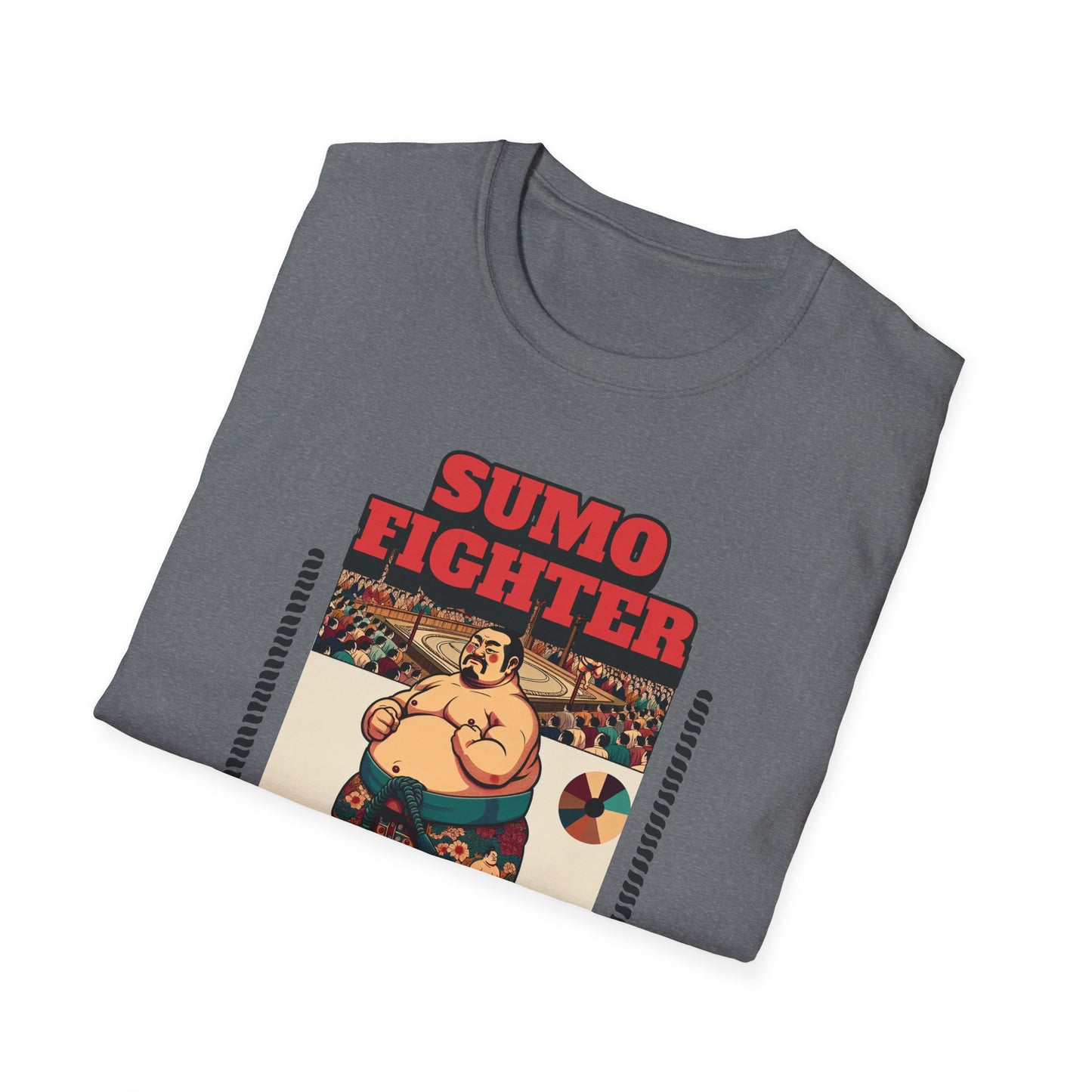 Sumo Fighter Graphic Tee | Fun Unisex T-Shirt for Sports Fans, Unique Gift, Casual Style, Anime Lovers, Vintage Aesthetic