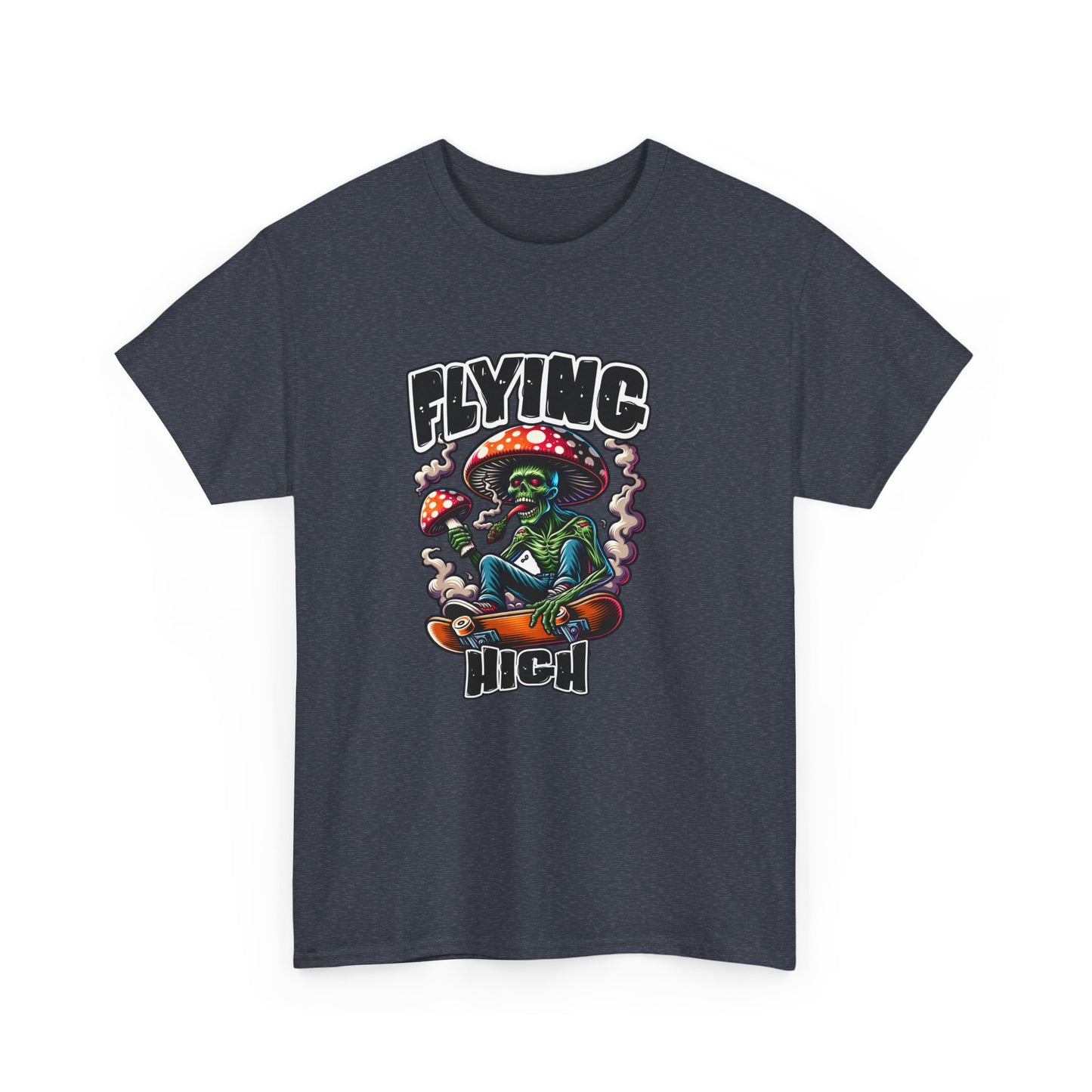 Flying High Unisex Cotton Tee, Psychedelic Shirt, Casual Wear, Gift for Stoners, Retro Fashion, Fun Graphic T-Shirt