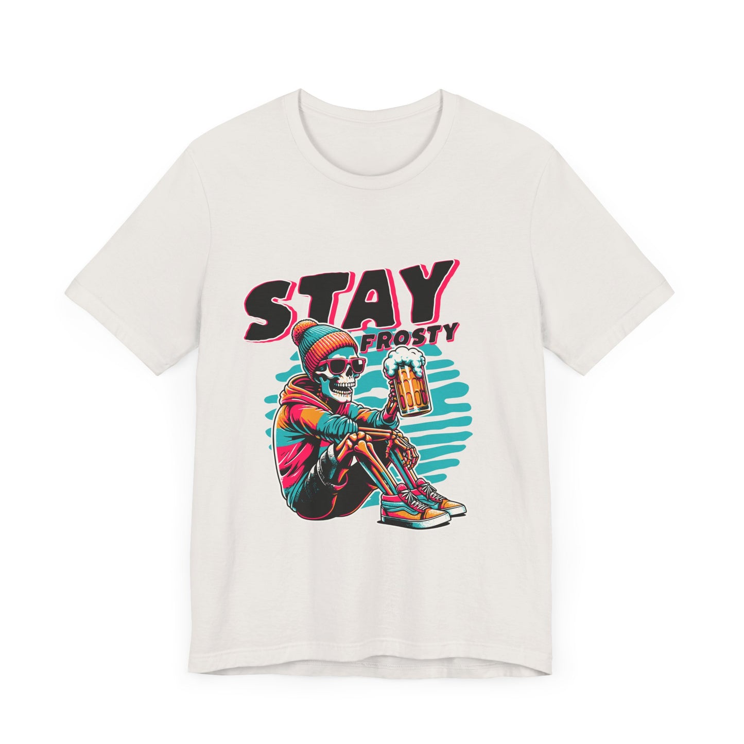 Stay Frosty Unisex Tee, Cool Graphic Shirt, Summer Vibes, Casual Wear, Gift for Him, Music Festival Fashion