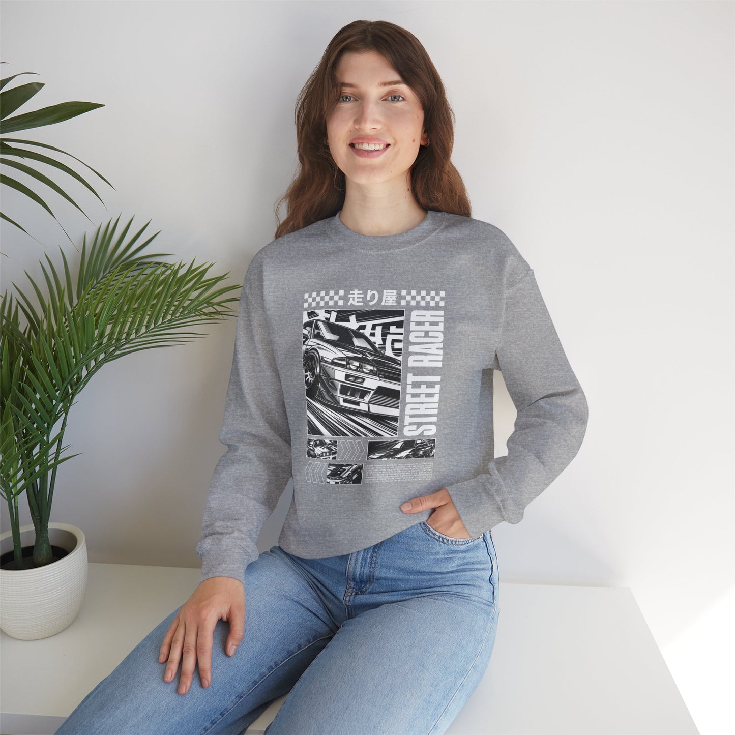 Vintage Racing Graphic Sweatshirt, Cool Car Sweatshirt, Automotive Gift, Unisex Crewneck, Casual Wear, Perfect for Car Lovers