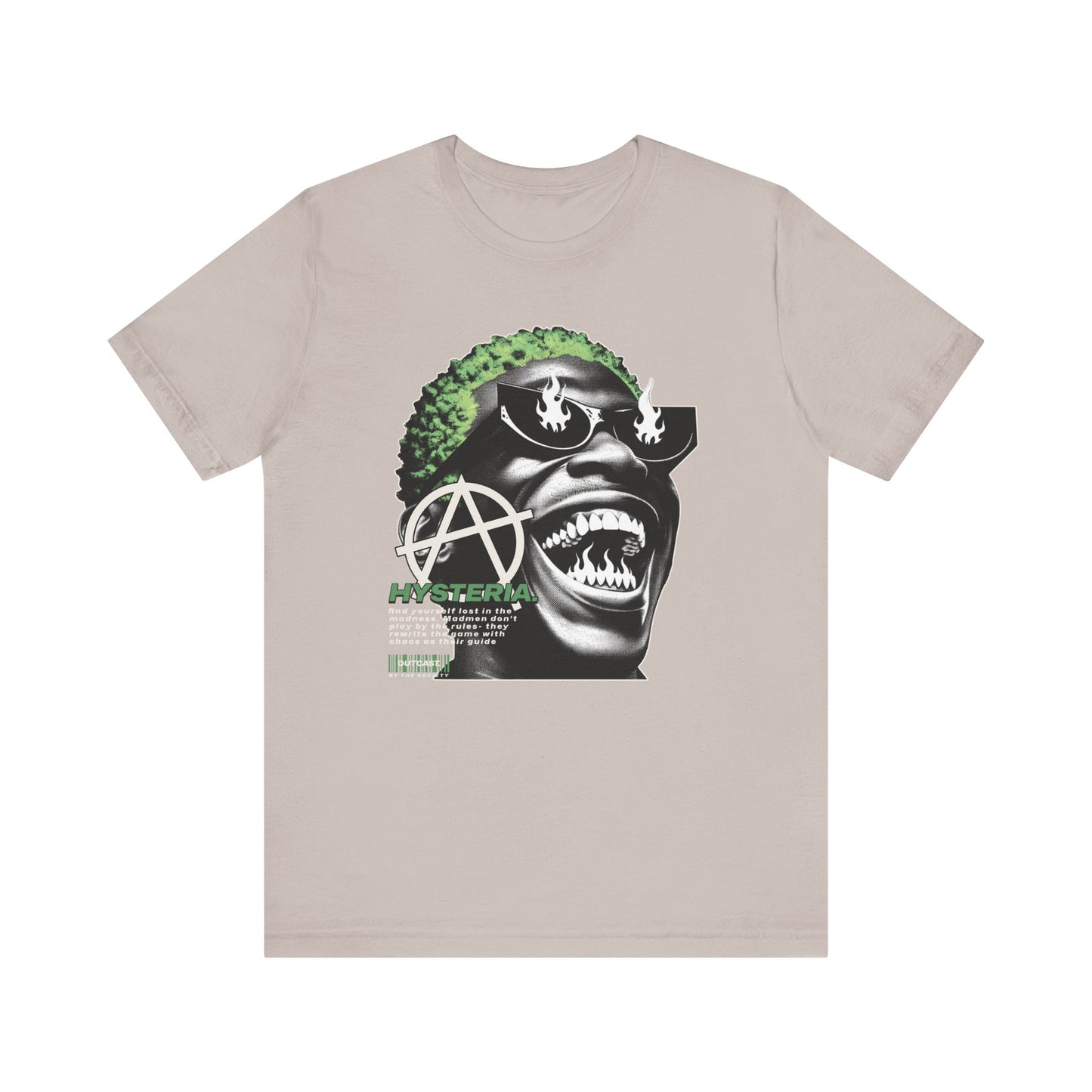 Bold Graphic Tee, Edgy Streetwear Shirt, Urban Casual Wear, Unisex Fashion Top, Gift for Music Lovers, Distinctive Artwork Tee