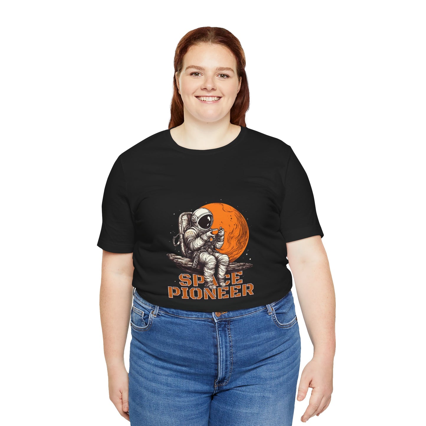 Space Pioneer Astronaut Tee, Cosmic Shirt, Gift for Astro Lovers, Unisex Graphic Tee, Sci-Fi T-Shirt, Casual Spacewear