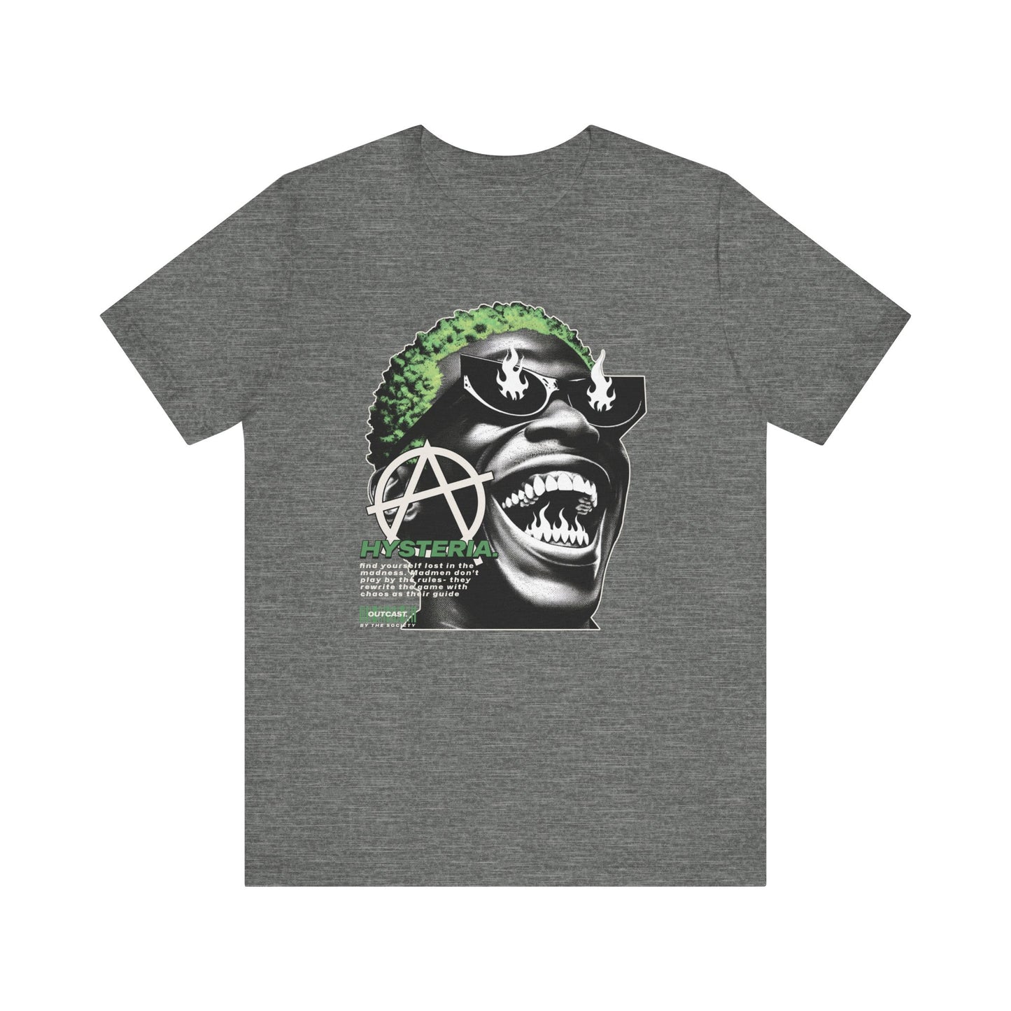 Bold Graphic Tee, Edgy Streetwear Shirt, Urban Casual Wear, Unisex Fashion Top, Gift for Music Lovers, Distinctive Artwork Tee